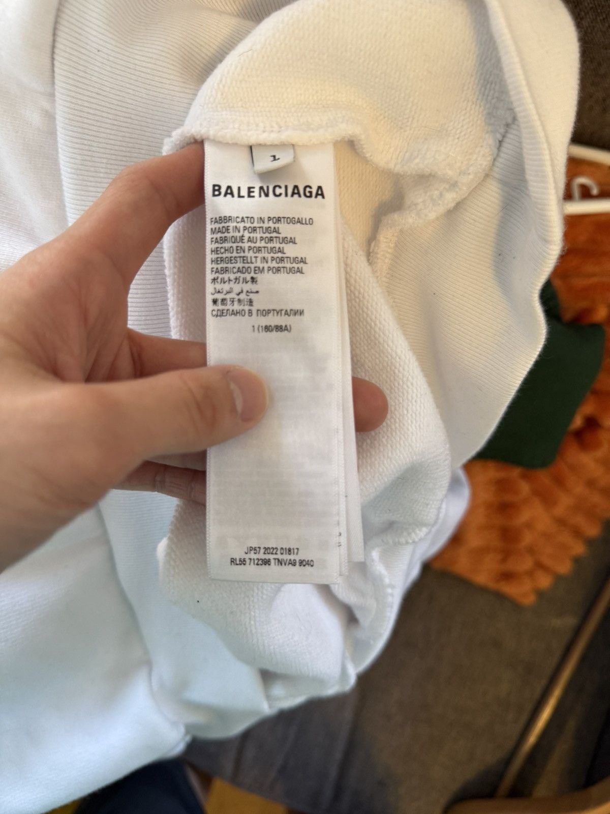 Adidas × Balenciaga Balenciaga oversized white trefoil hoodie Size US S / EU 44-46 / 1 - 5 Thumbnail