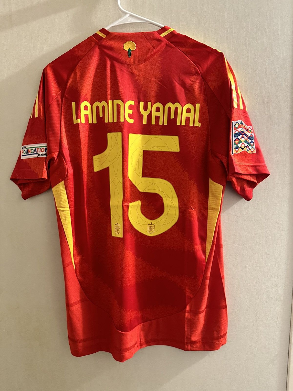 Adidas Spain 2024 Home Soccer Jersey Lamine Yamal Player Edition | Grailed