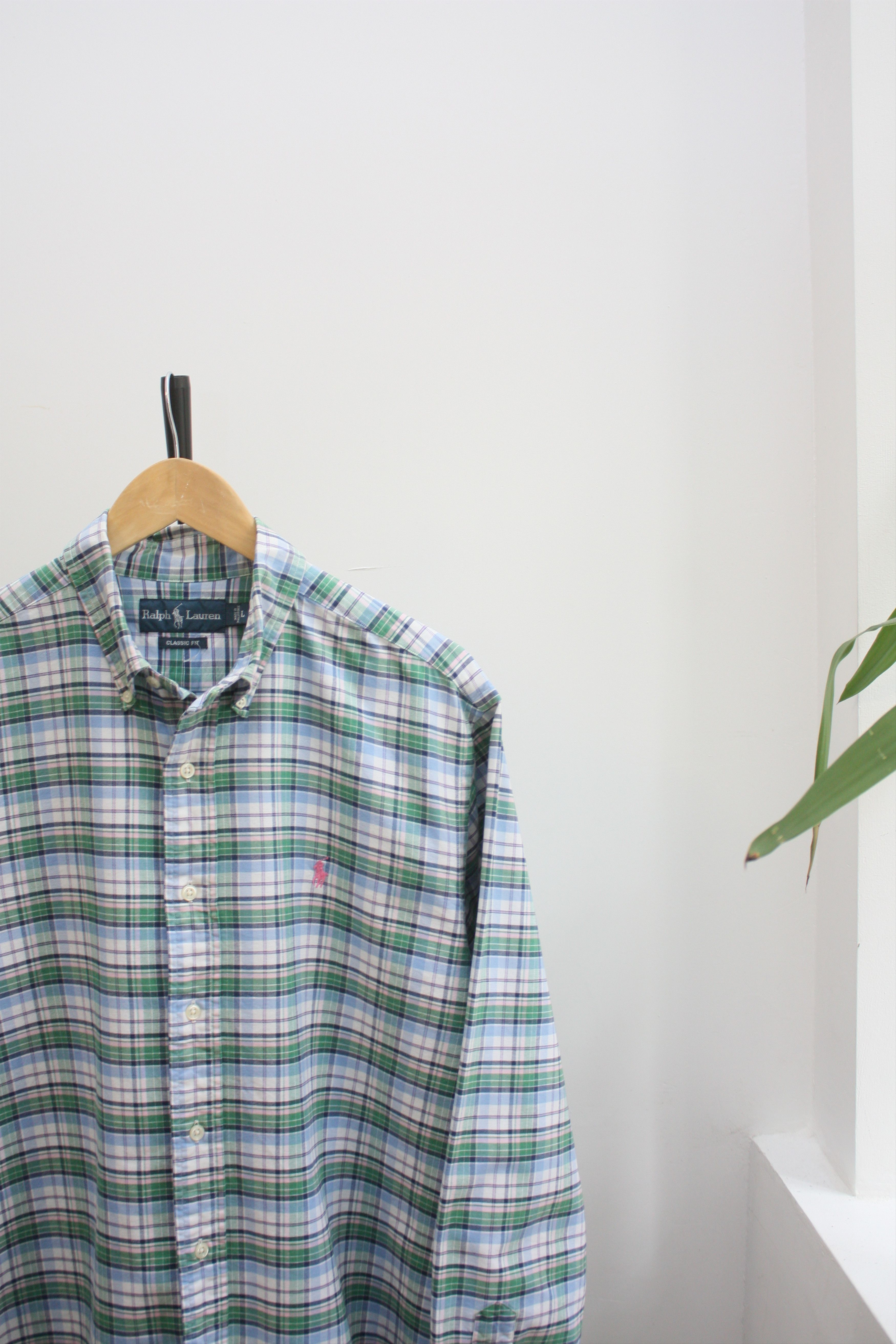 Ralph Lauren Ralph Lauren Green Checkered Shirt Men's Large Size US L / EU 52-54 / 3 - 1 Thumbnail
