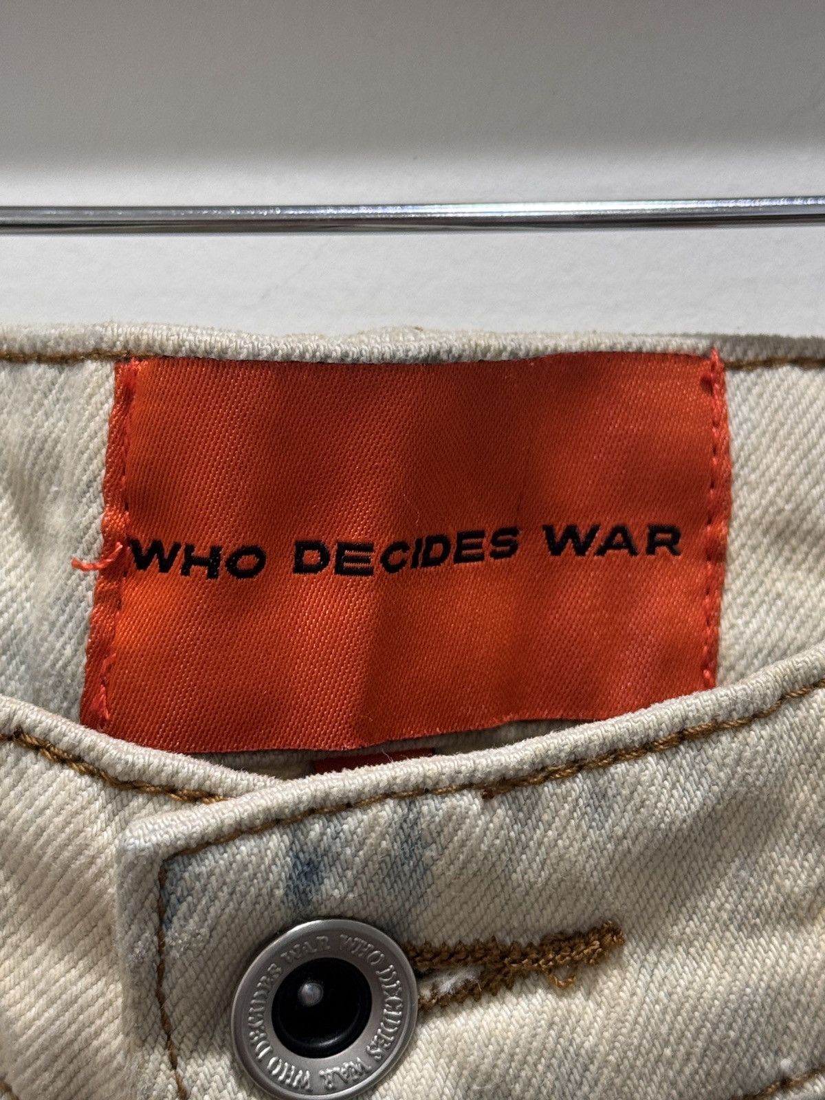Who Decides War Who Decides War Bleached Signature Denim Indigo/White Size US 34 / EU 50 - 3 Thumbnail