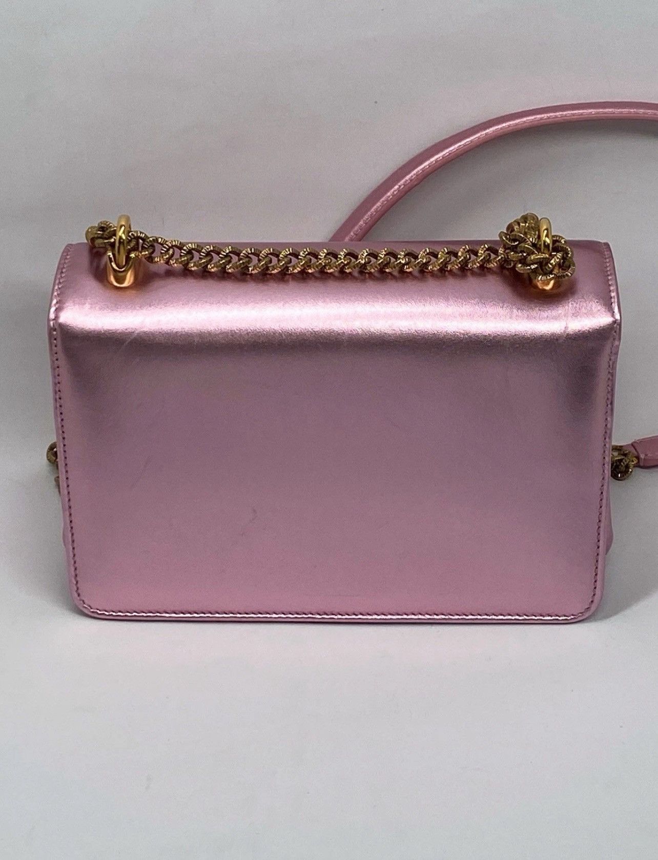 Dolce & Gabbana Dolce & Gabbana Devotion metallic leather shoulder bag Size ONE SIZE - 8 Thumbnail