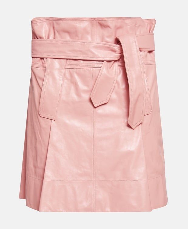 Salvatore Ferragamo Leather mini-skirt Size 42" / US 20 - 1 Preview