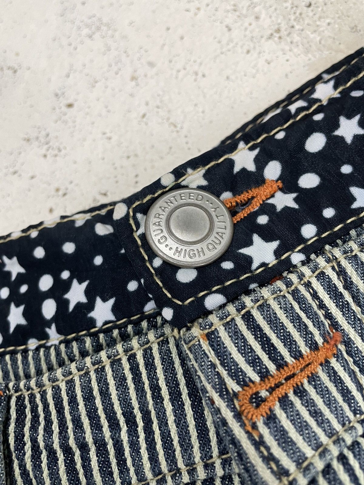 Hysteric Glamour × Japanese Brand Hickory Distressed Repair Double Waist Clone Devgru Y2K Size US 31 - 12 Thumbnail