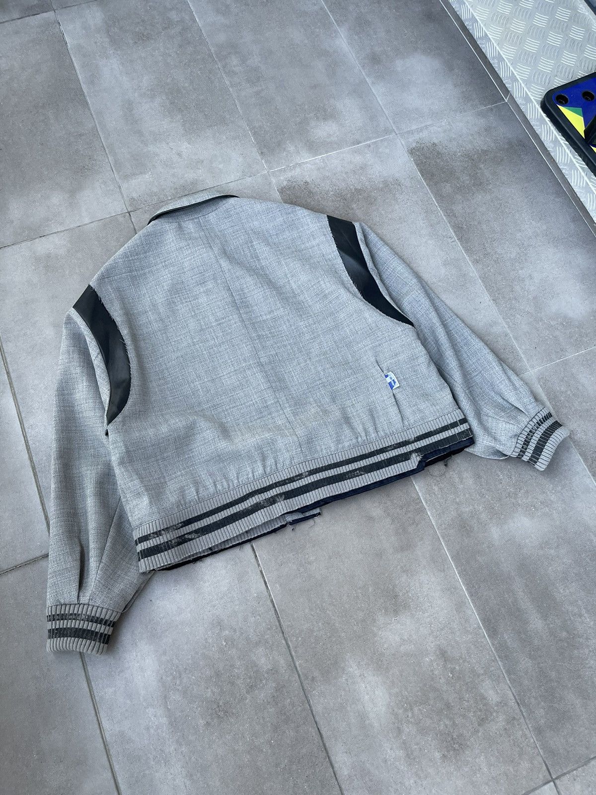 Ader Error !DS! SS22 Ader Error 3 Grey Deconstructed Bomber Jacket Size US M / EU 48-50 / 2 - 15 Thumbnail