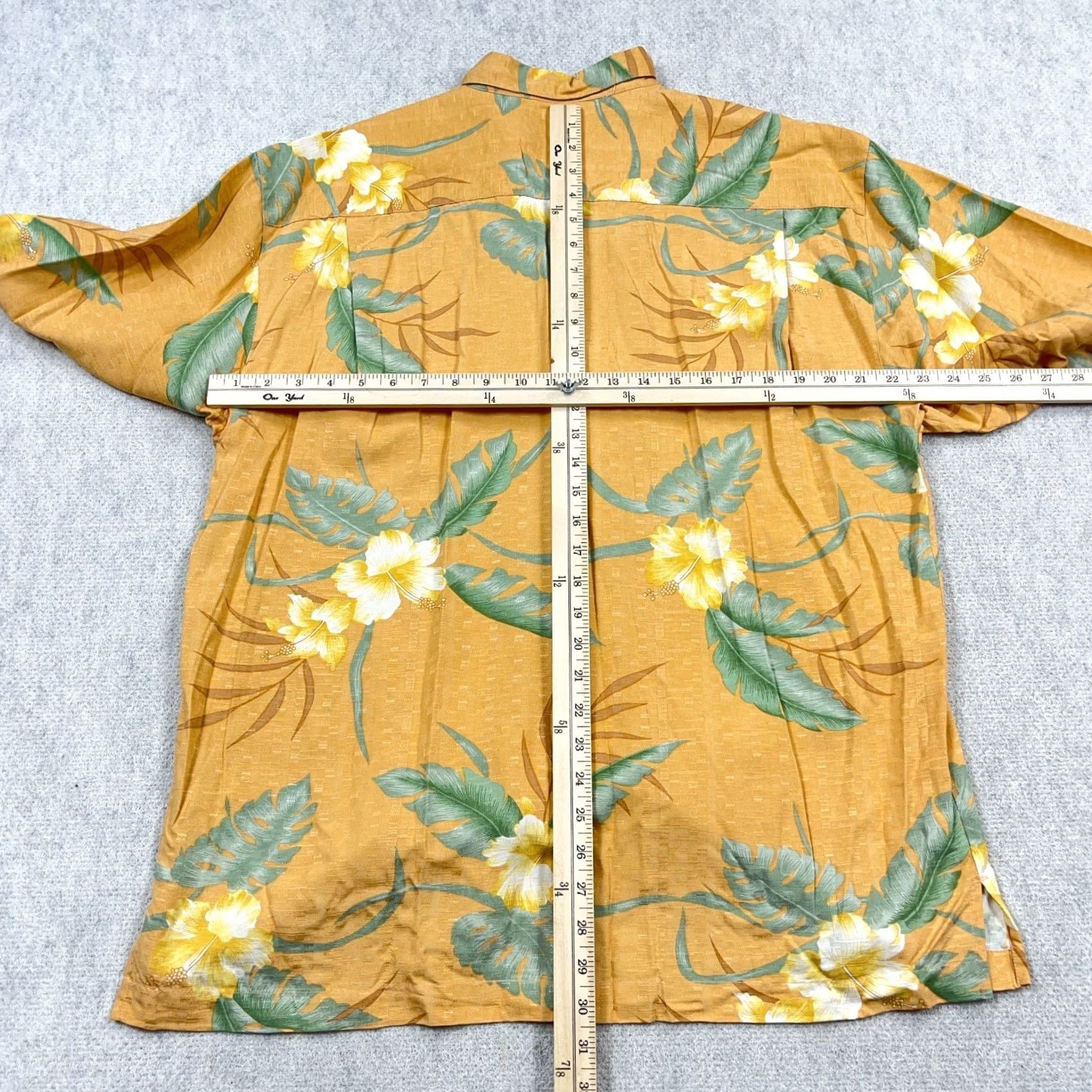 Tommy Bahama Tommy Bahama Shirt Men Large Orange Hawaiian Beach Floral Silk Camp Button Up Size US L / EU 52-54 / 3 - 5 Thumbnail