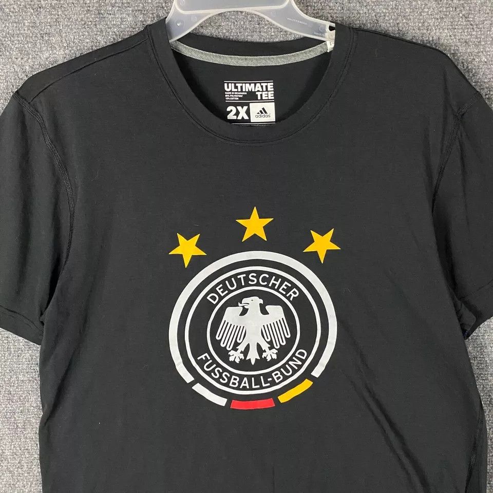 Adidas Adidas Deutscher Fussball-Bund T-Shirt Men's 2X Short Sleeve Size US XXL / EU 58 / 5 - 2 Thumbnail
