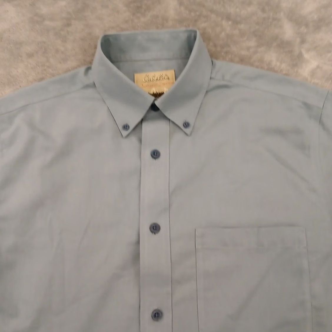 Vintage Cabela's Shirt Mens Medium Blue Short Sleeve Button Down Cotton Shirt Size US M / EU 48-50 / 2 - 2 Thumbnail