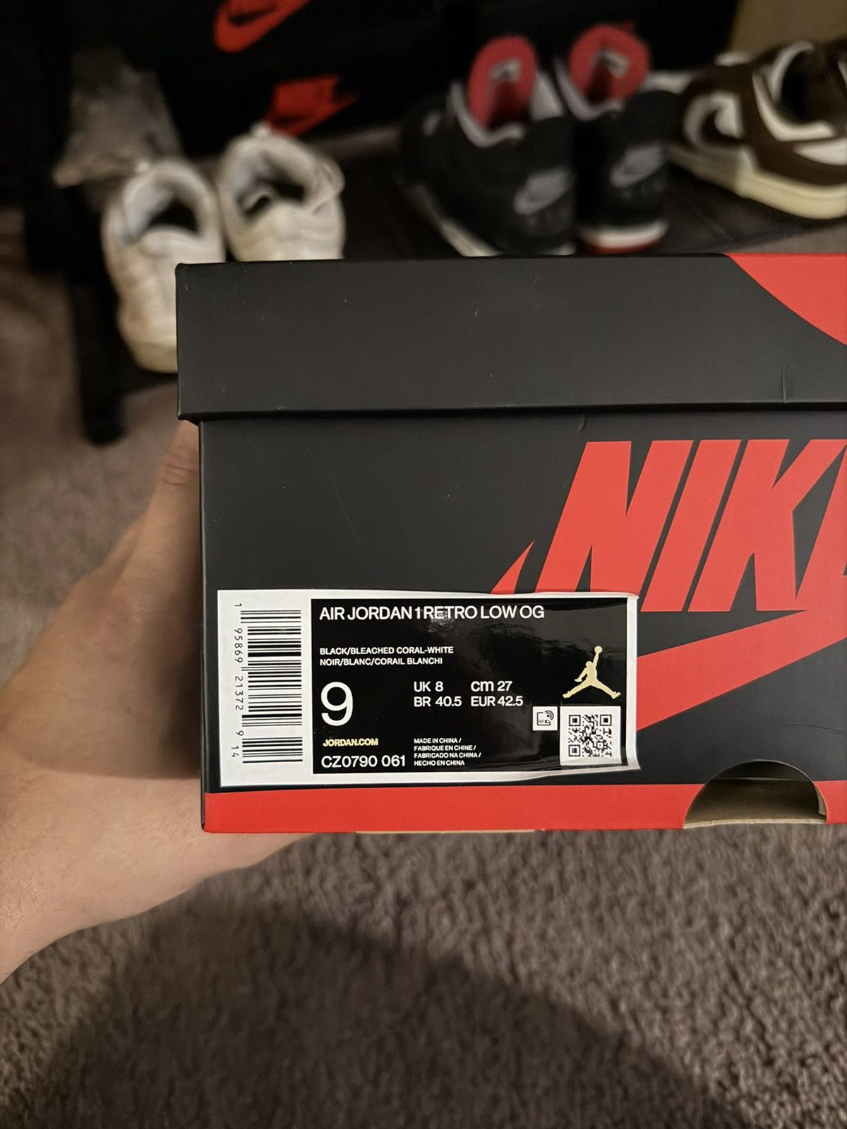 Nike Jordan 1 Low OG “Bleached Coral” Size US 9 / EU 42 - 7 Thumbnail