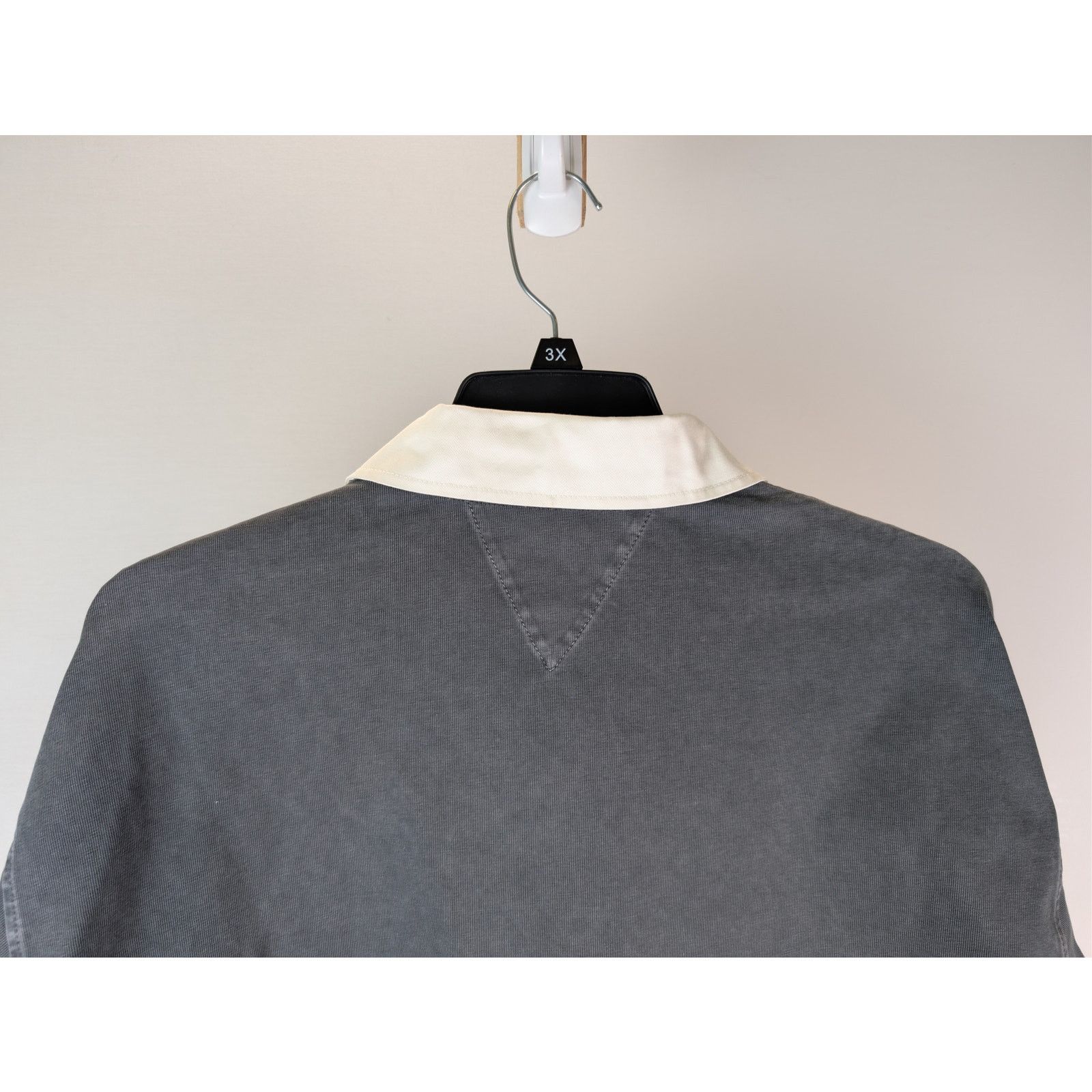 Bottega Veneta o1rshd1 Washed Out Japanese Jersey Polo Shirt in Grey XL Size US XL / EU 56 / 4 - 12 Thumbnail