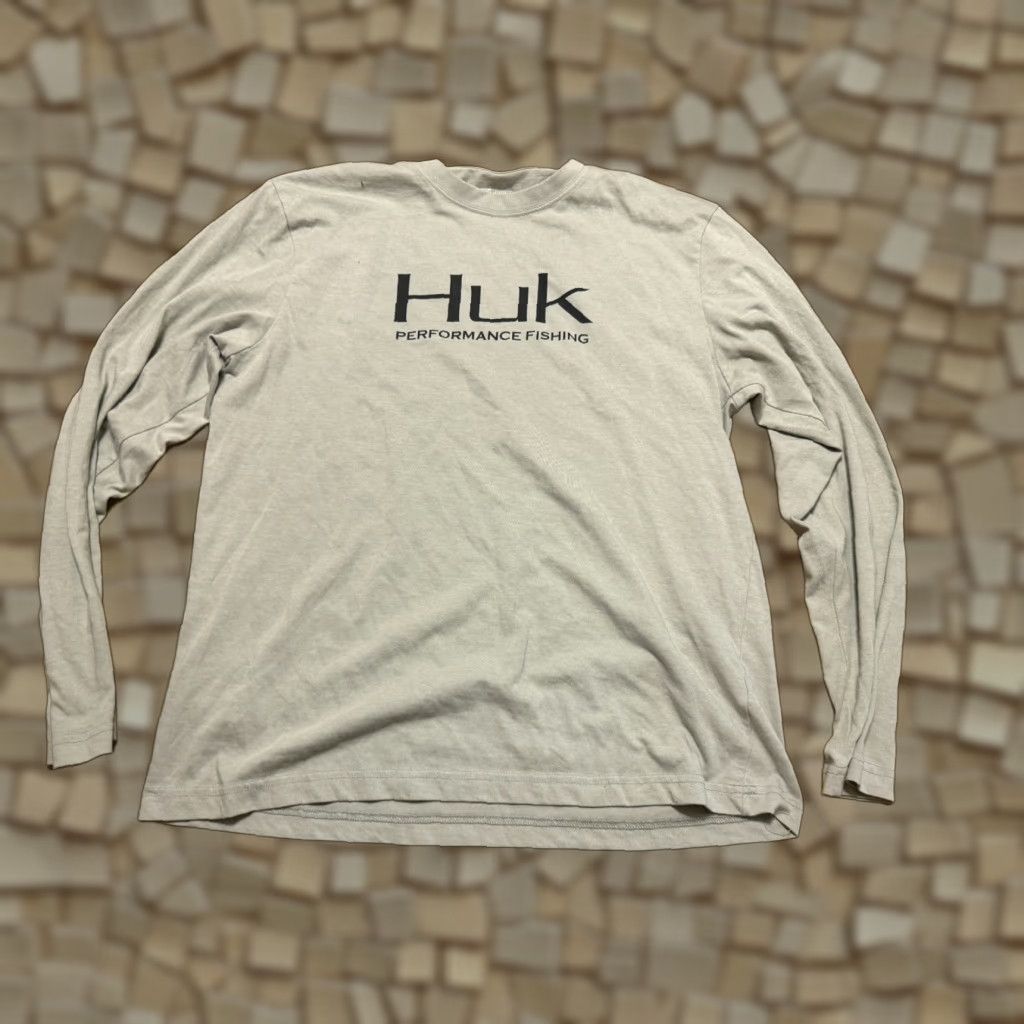 Vintage HUK Performance Shirt Men's Large Gray Black Fishing Long Sleeve Shirt Size US L / EU 52-54 / 3 - 1 Thumbnail