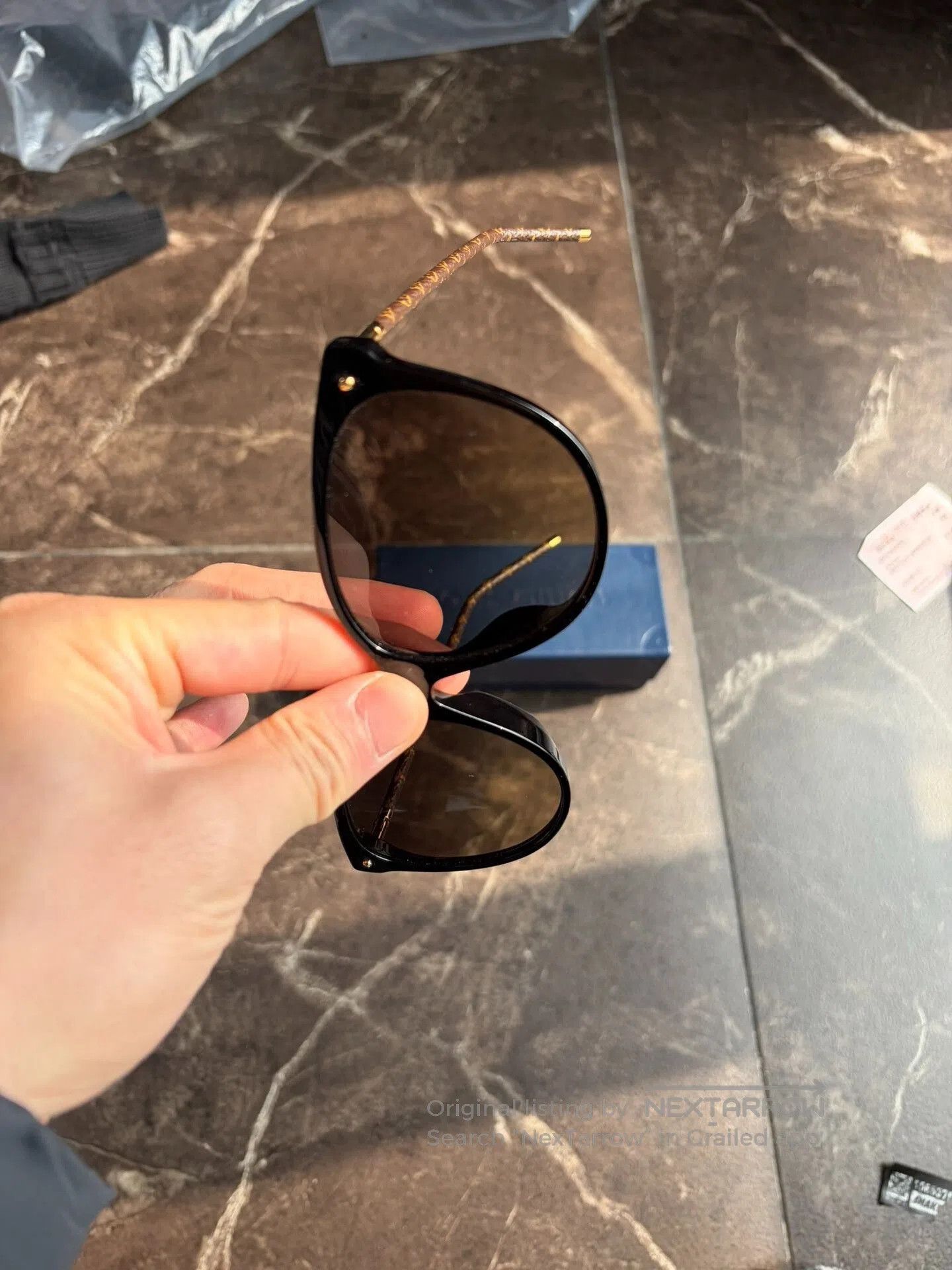 Louis Vuitton Louis Vuitton Monogram Thin Temple Sunglasses. Size ONE SIZE - 2 Thumbnail