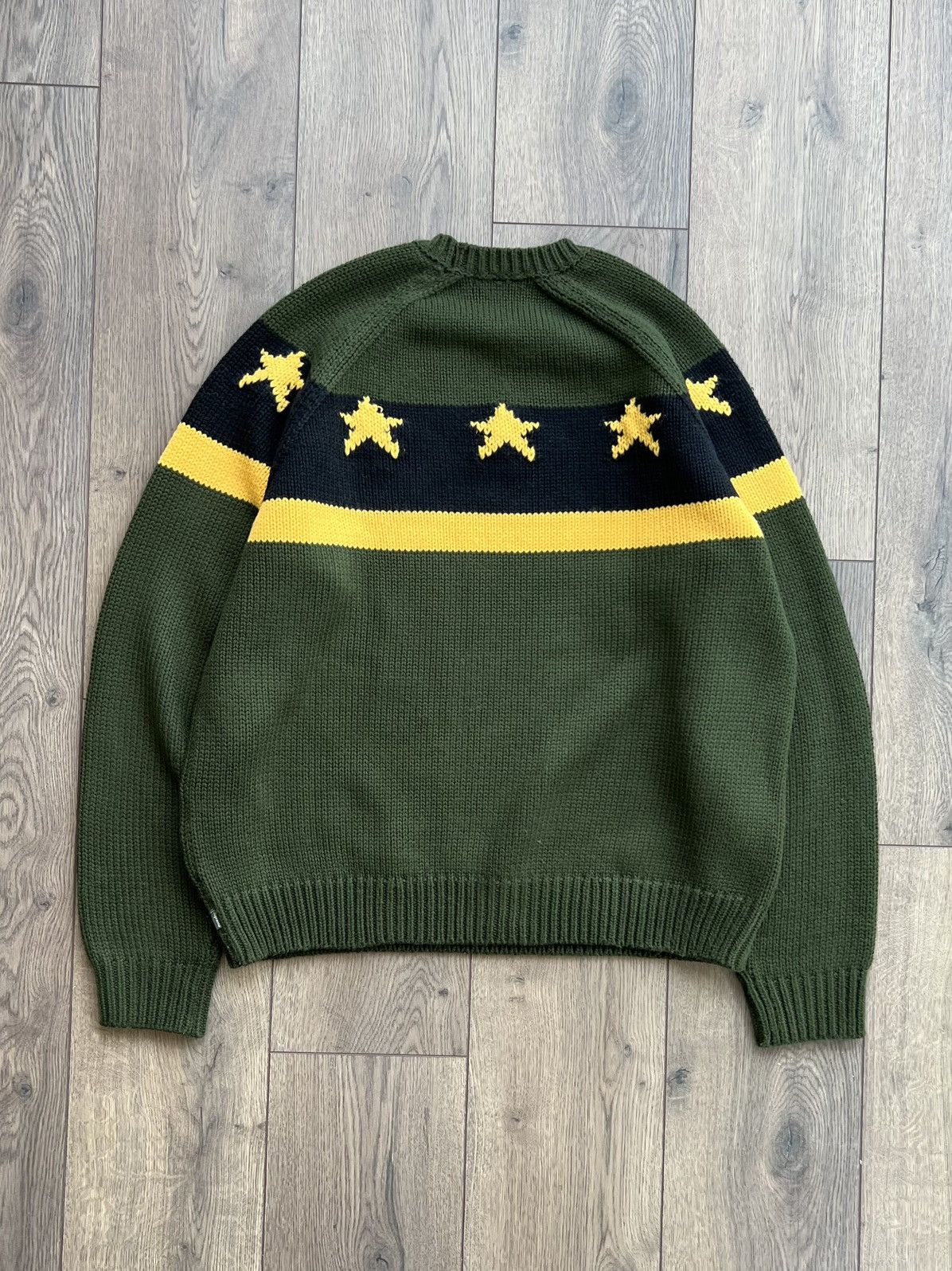 Supreme Supreme Stars Sweater “Green” Large Size US L / EU 52-54 / 3 - 7 Thumbnail