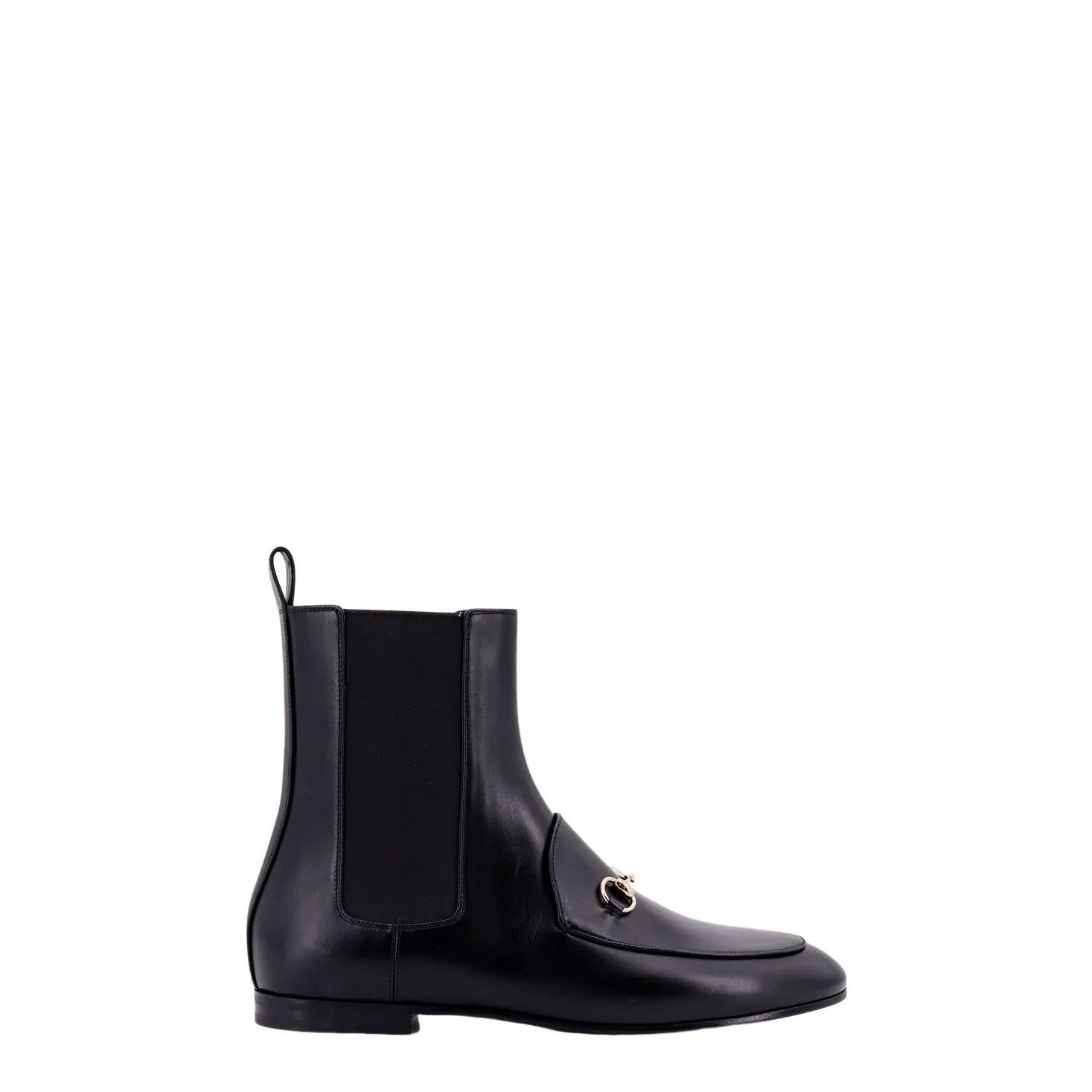GUCCI Jordaan Women's Black Leather Ankle Boots New & Authen