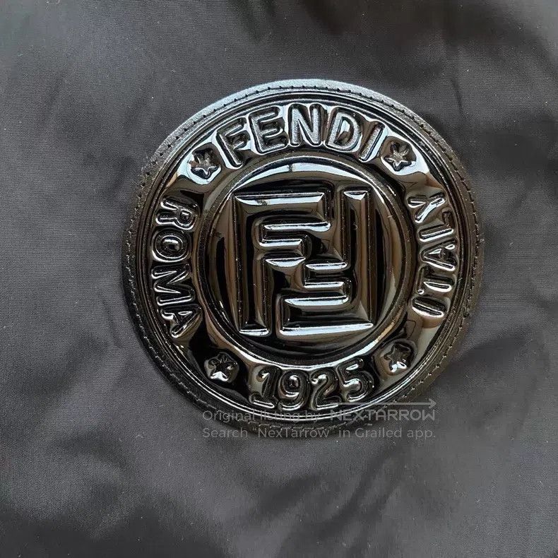 Fendi Fendi Dark Brown Logo Monogram Printed Hooded Zip-Up Long Size US S / EU 44-46 / 1 - 6 Thumbnail