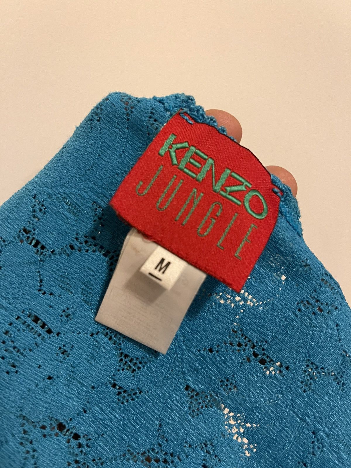 Kenzo Kenzo Jungle Vintage Lace Top - Blue (Size: M) Size M / US 6-8 / IT 42-44 - 6 Thumbnail