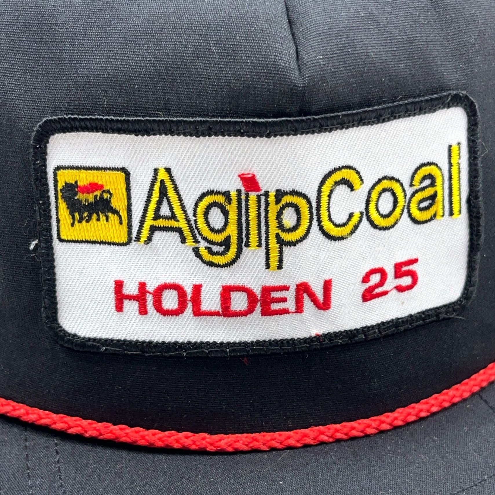 Coal VINTAGE Diann's Speccialty Advertising Trucker Hat Cap Adjustable Black Red Rope Patch USA 80s 90s Men Hat Size ONE SIZE - 2 Thumbnail