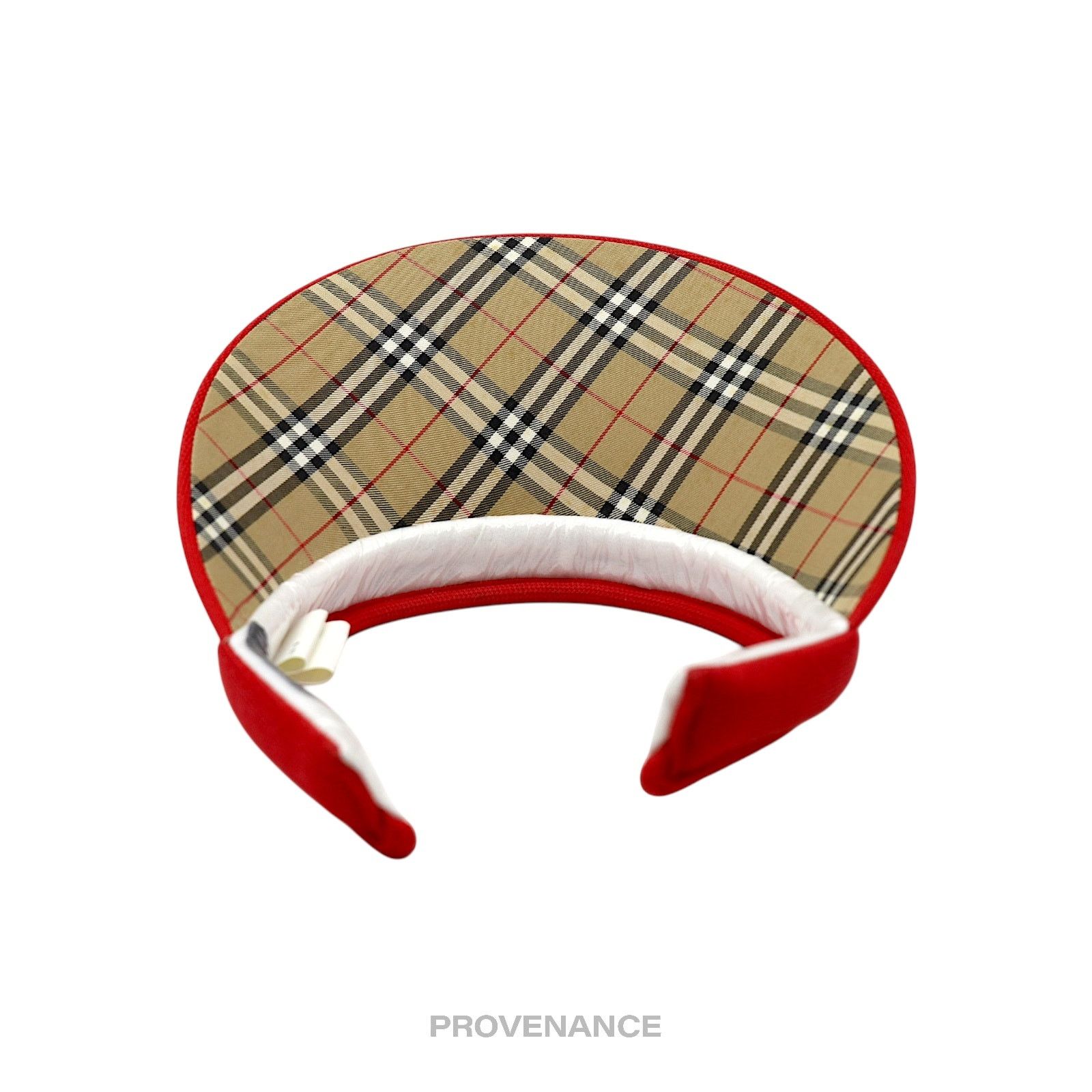 Burberry 🔴 Burberry Golf Visor - Nova Check Red Size ONE SIZE - 5 Thumbnail