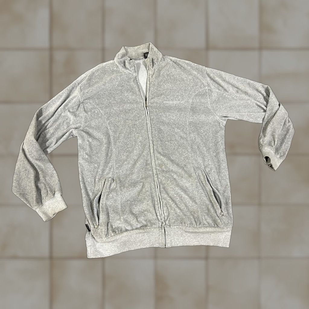 Sean John Sean John Sweatshirt Mens Large Gray Full Zip Track Jacket Pockets Logo Size US L / EU 52-54 / 3 - 1 Thumbnail
