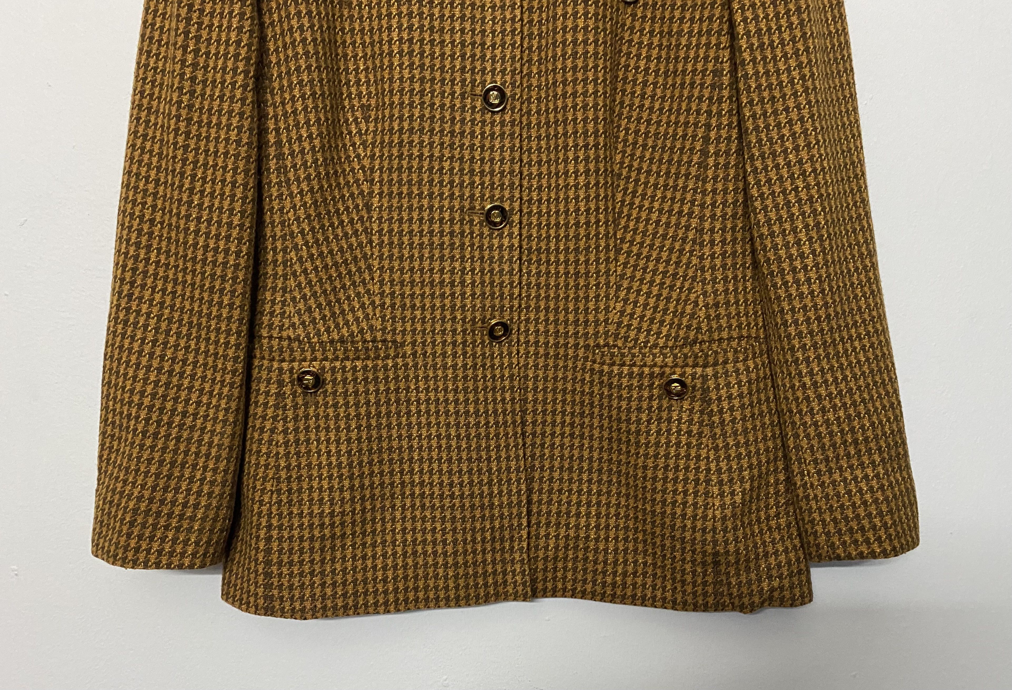 Escada Archive Escada Zegna Wool Silk Houndstooth Blazer Jacket Size M / US 6-8 / IT 42-44 - 4 Thumbnail