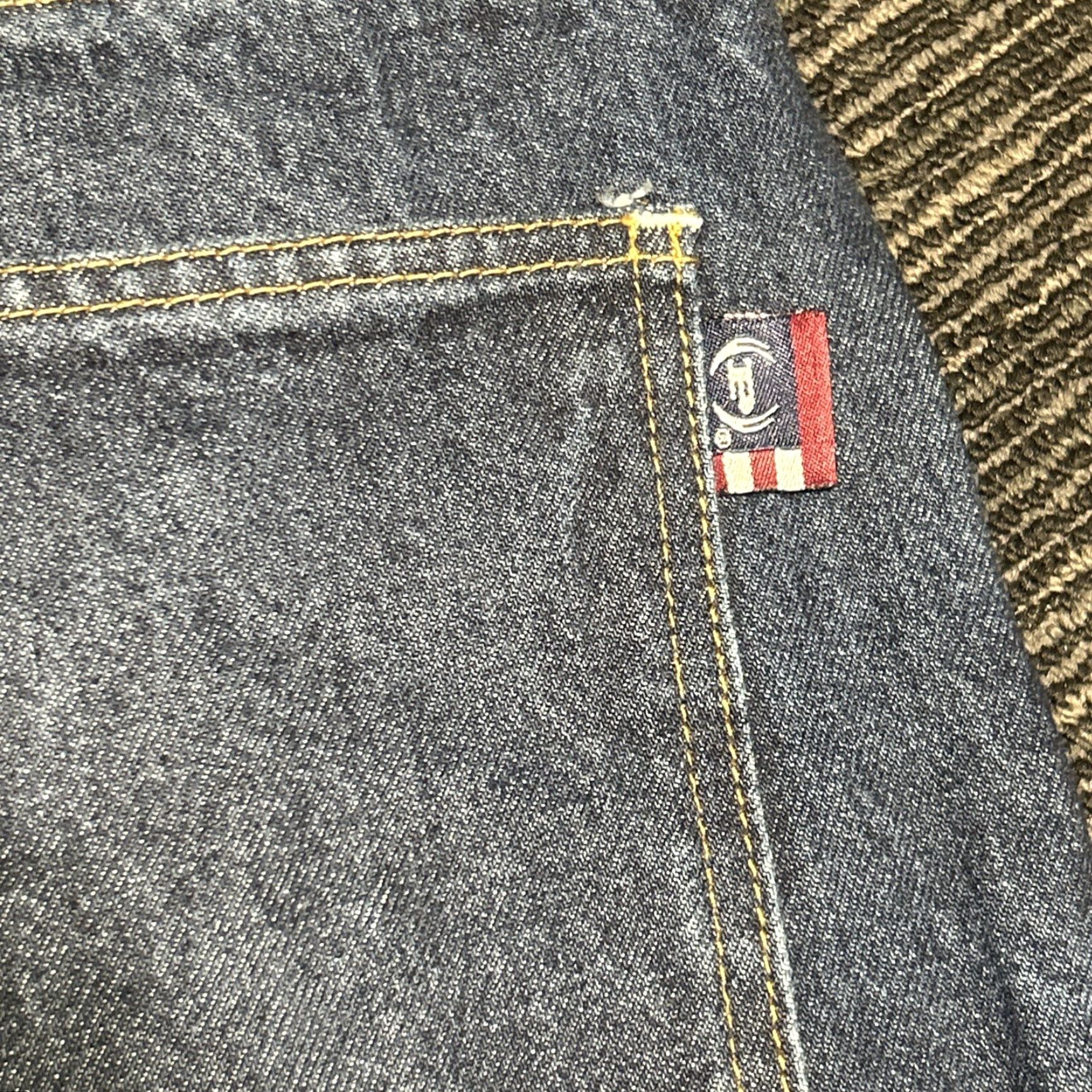 Phat Farm VINTAGE Phat Farm Jeans Baggy 90s Grunge Hip Hop Blue Denim 34x33 Wide-Leg 5-Pocket Mens Size US 34 / EU 50 - 6 Thumbnail