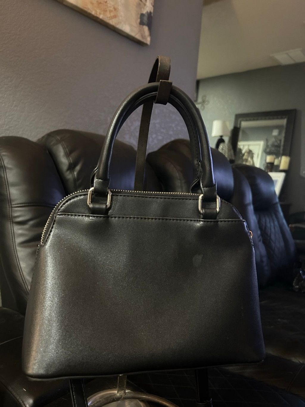 Forever 21 Women's Forever 21 Black Satchel One Size Size ONE SIZE - 1 Thumbnail