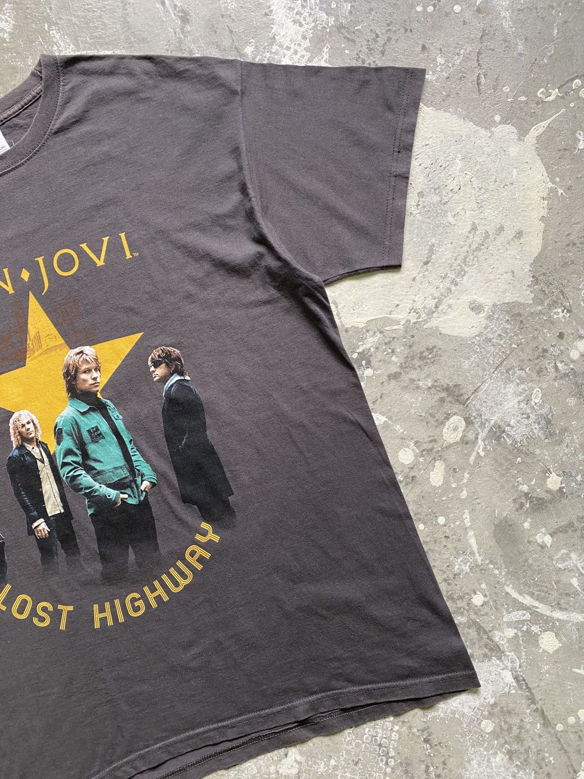 Band Tees × Bon Jovi × Vintage Vintage 07/08 Bon Jovi Europe Tour Band Tee Size US XL / EU 56 / 4 - 3 Thumbnail