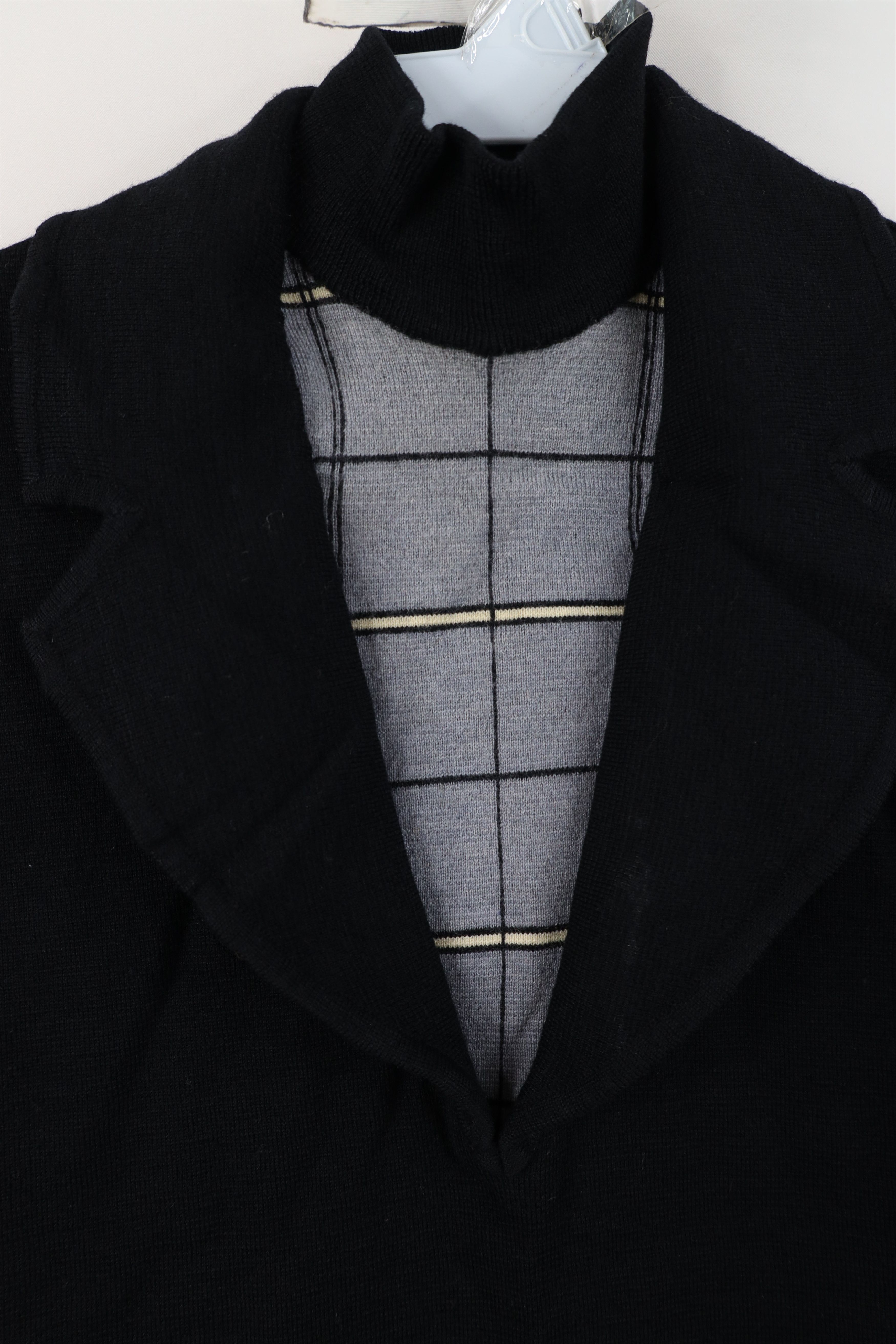 Vintage Vintage 50s 60s Rockabilly Tuxedo Style Knit Sweater USA Size US S / EU 44-46 / 1 - 5 Thumbnail