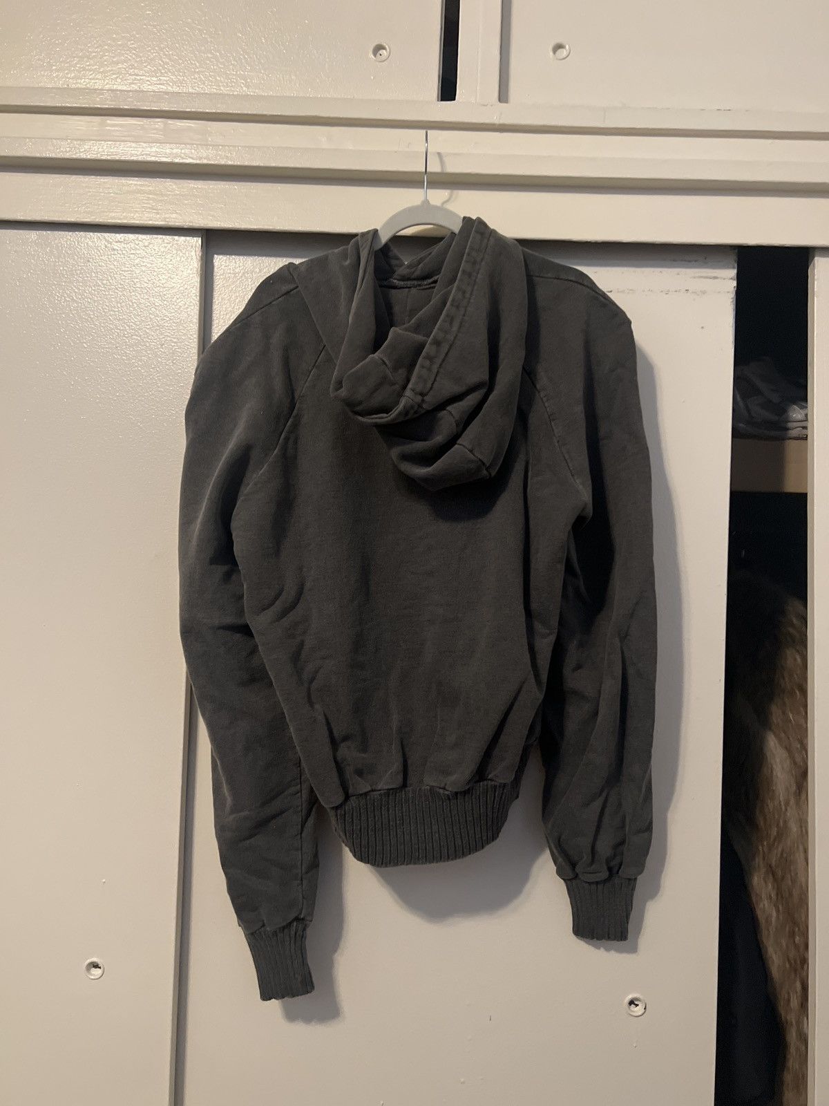 Faded black logo hoodie