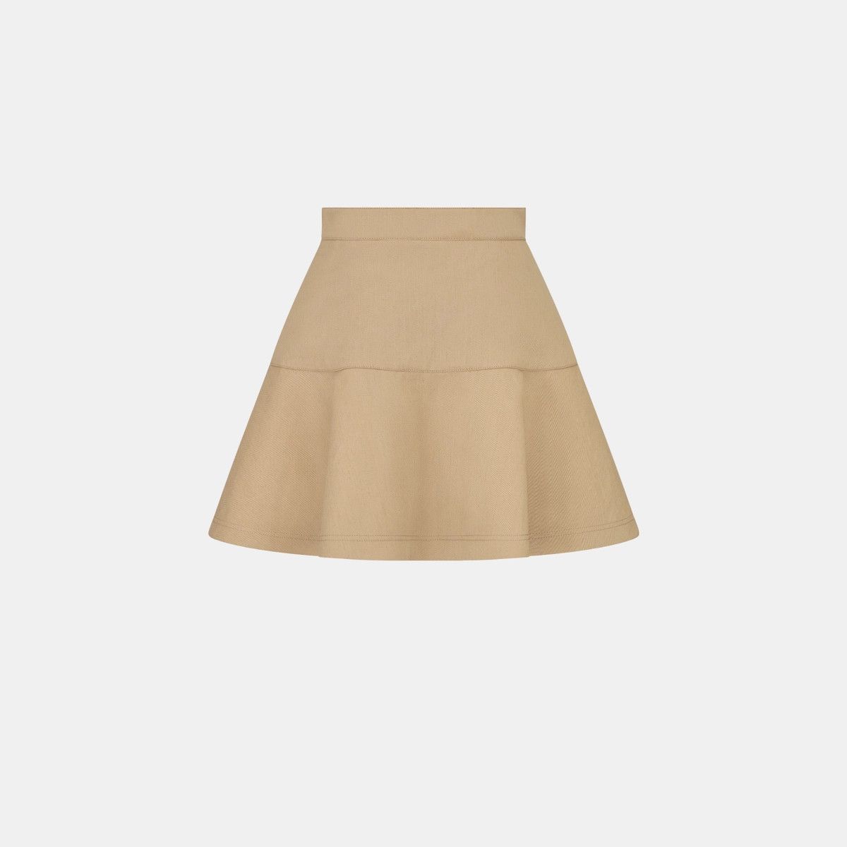 Dior o1bcso1str0225 Flared Miniskirt in Beige Size 32" / US 10 / IT 46 - 1 Thumbnail