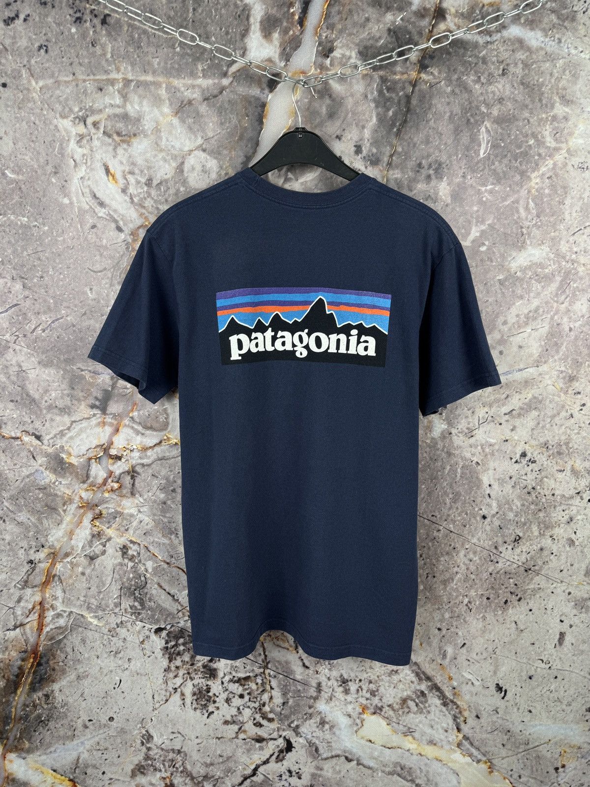 Patagonia Men’s Patagonia T-Shirt Blue Big Logo Streetwear Size Medium Size US M / EU 48-50 / 2 - 8 Thumbnail
