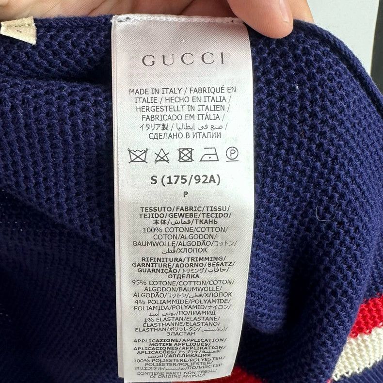 Gucci GucciDark blue long-sleeved knitted cardigan jacket 2503-Ne Size US S / EU 44-46 / 1 - 6 Thumbnail