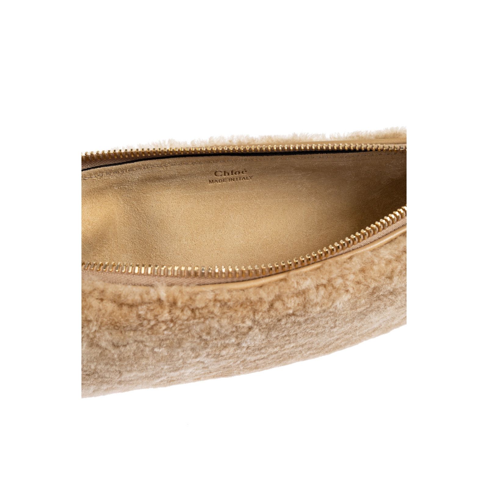 Chloe Chloe Icons Beige Shearling Shoulder Bag New Size ONE SIZE - 4 Thumbnail