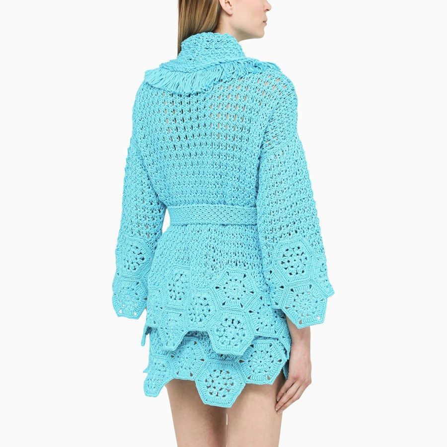 Alanui o1d2blof0724 Cardigans in Light Blue Size XS / US 0-2 / IT 36-38 - 3 Thumbnail