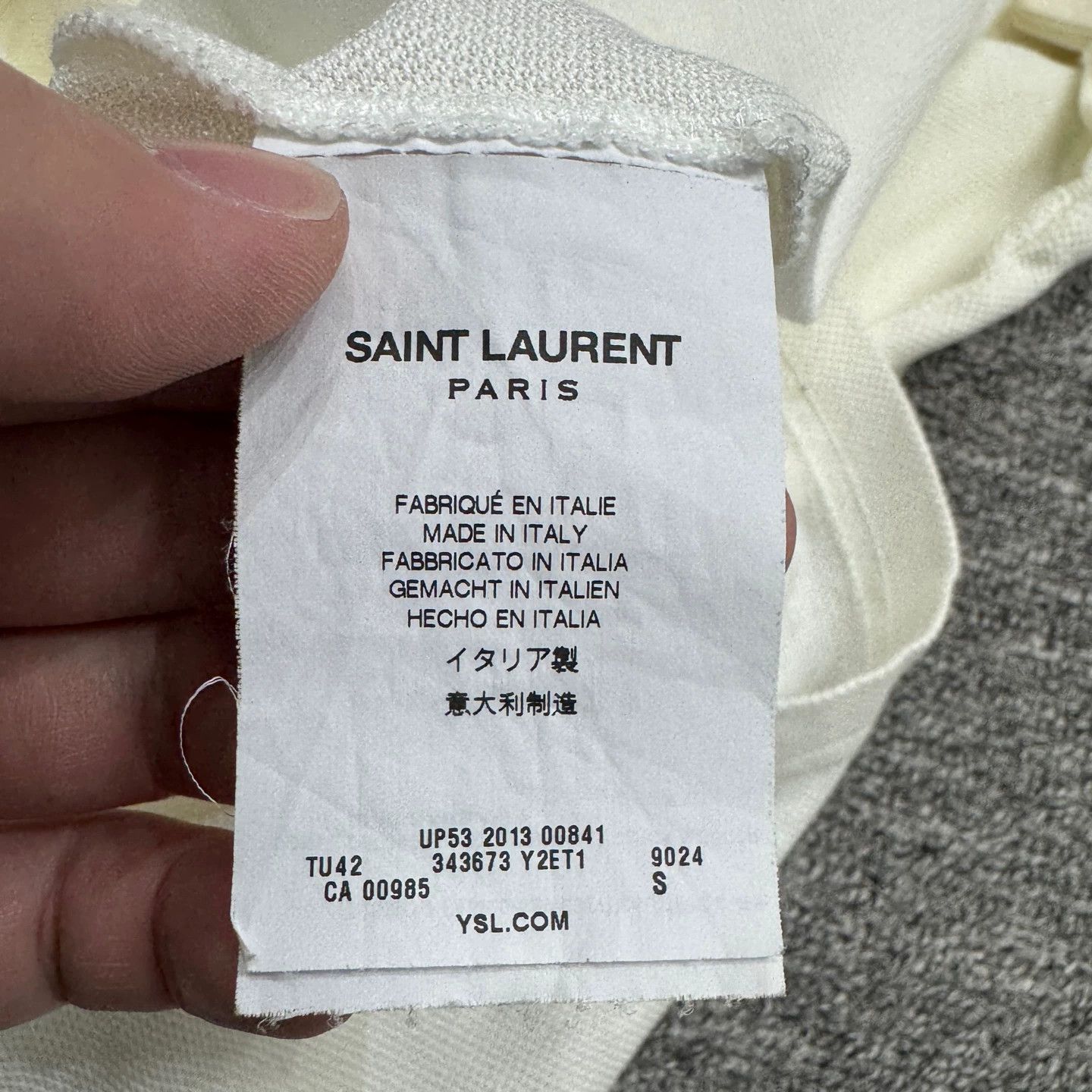 Saint Laurent Paris SLP Embroidered Polo Shirt Size S 95 New Size US S / EU 44-46 / 1 - 3 Thumbnail