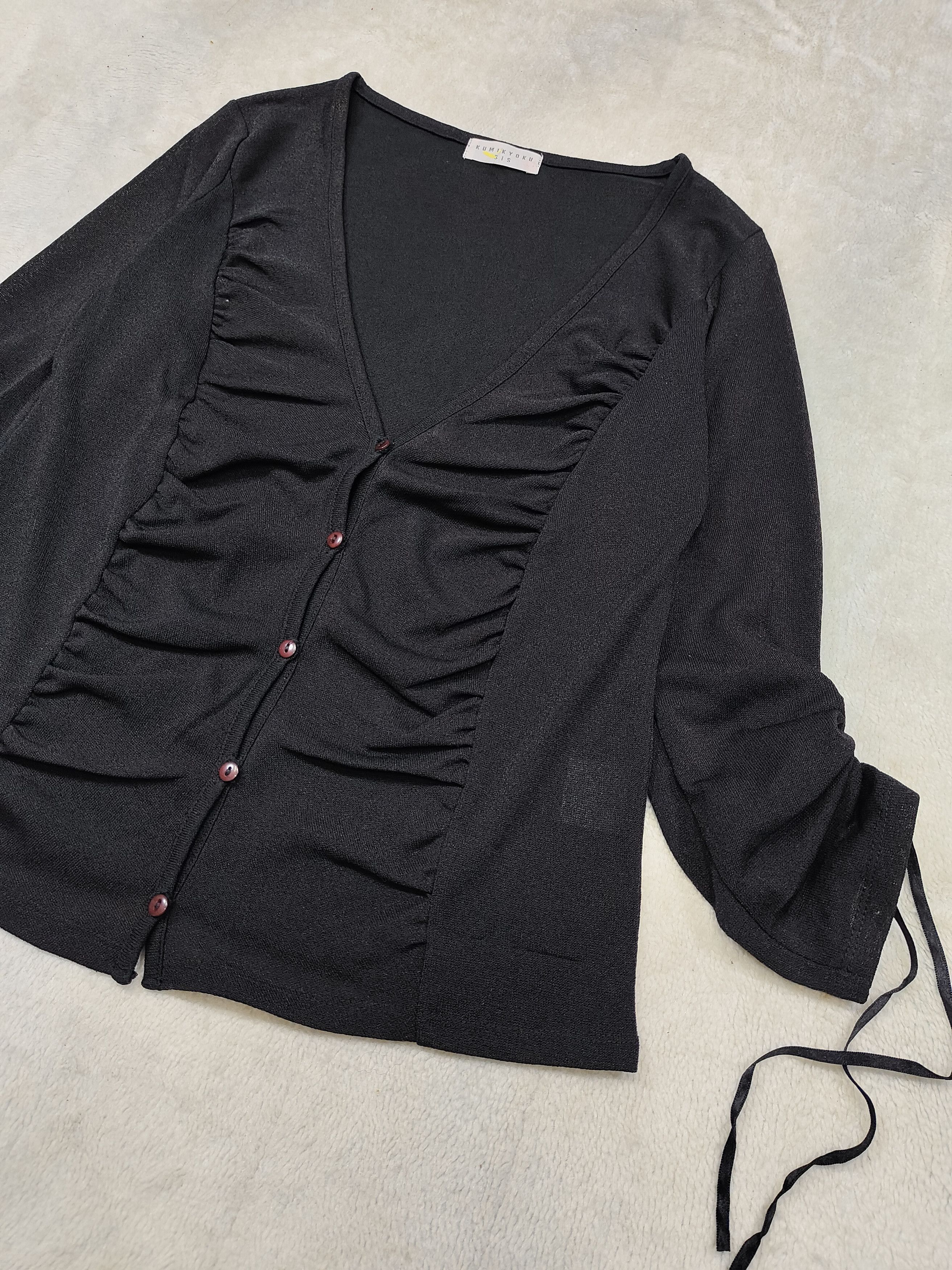 Issey Miyake 🇯🇵Kumikyoku Sis🇯🇵 Metalic Knitted Cardigan Size M / US 6-8 / IT 42-44 - 4 Thumbnail