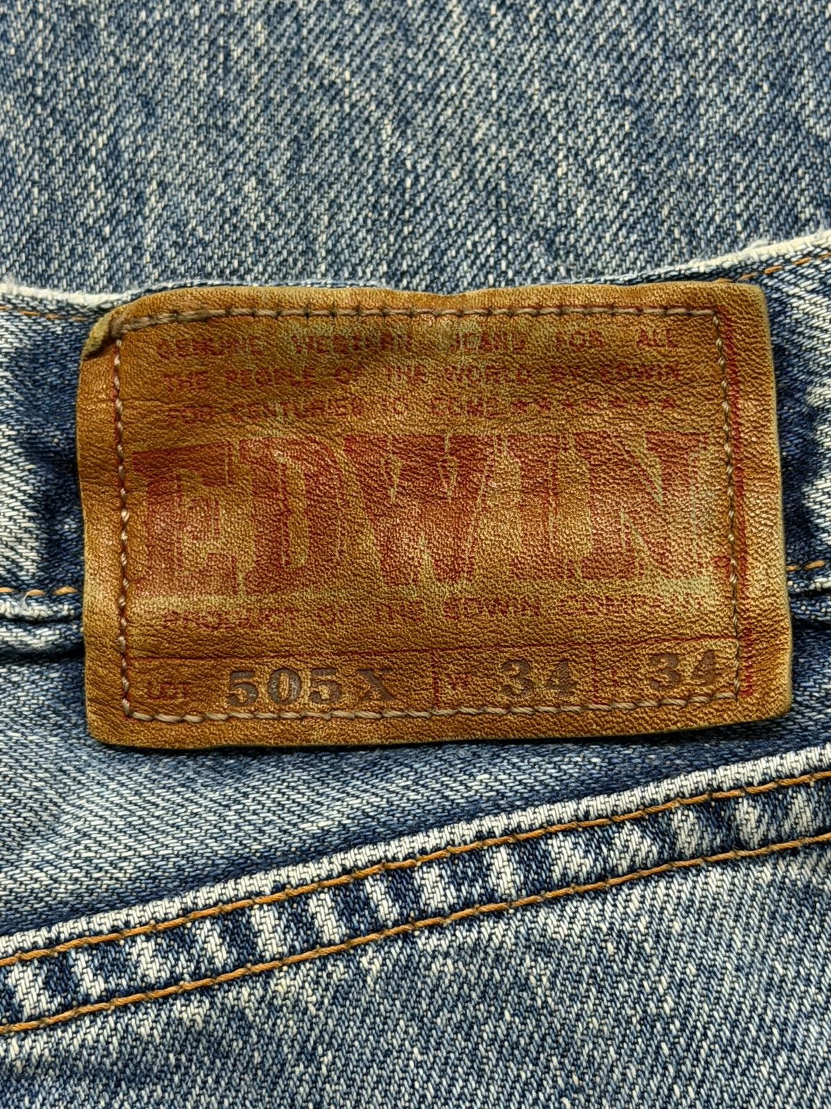 Edwin Vintage Edwin 505X Japan Selvedge Denim | Wide Straight W33 Size US 33 - 15 Thumbnail