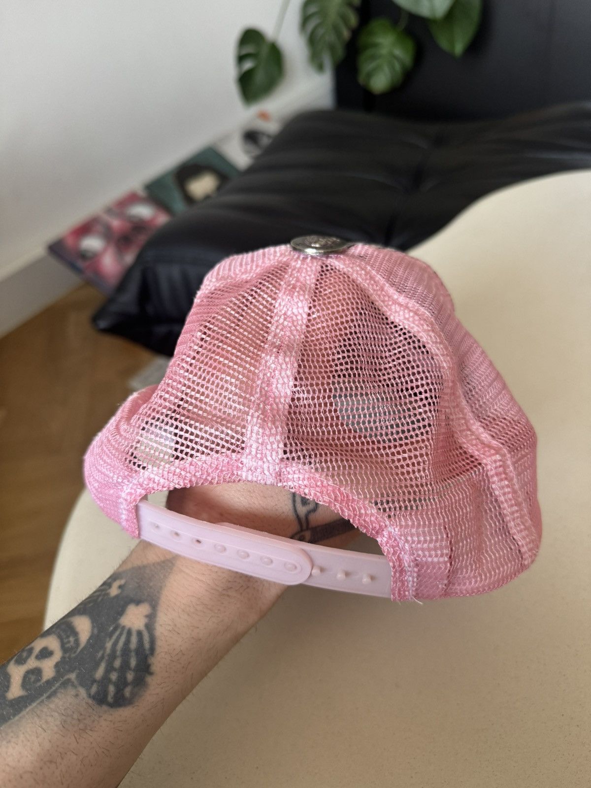 Ed Hardy Ed Hardy By Christian Audigier Y2k Vintage Drip Pink Hat Cap Size ONE SIZE - 4 Thumbnail