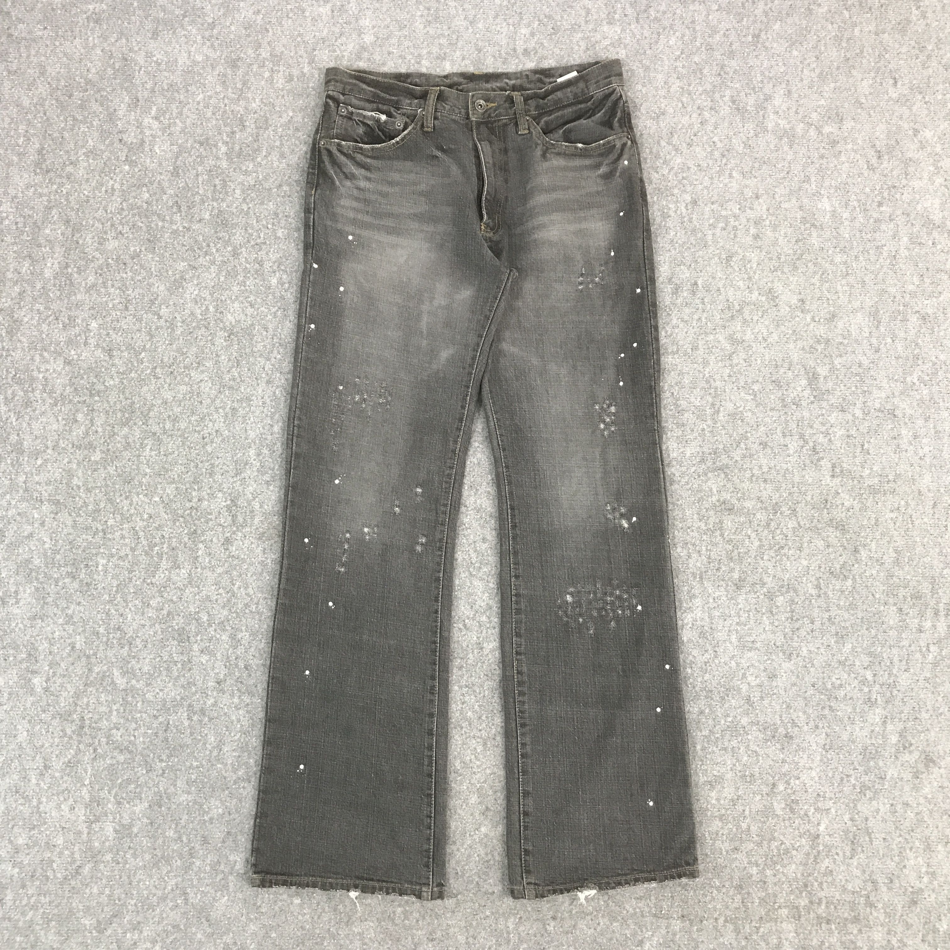 Japanese Brand BOOTCUT BLACK FADED DENIM JAPANESE BRAND PANTS Size US 31 - 1 Thumbnail