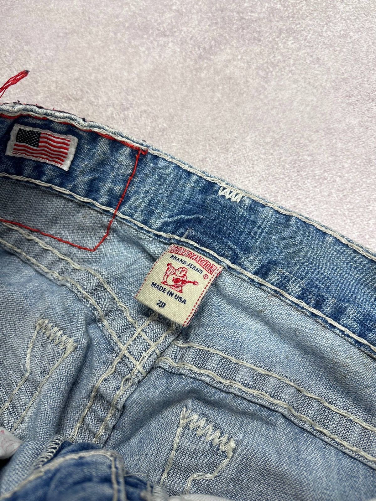 True Religion Vintage True Religion Baggy Chief Keef Style Jeans Y2K 29 Size US 29 - 9 Thumbnail