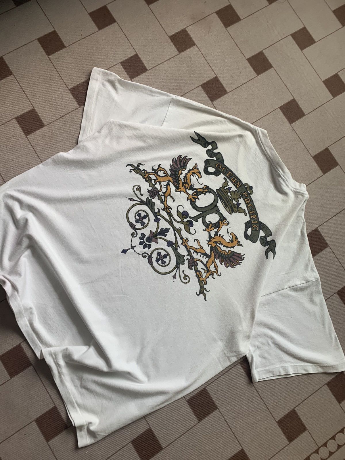 Ocean Pacific × Quiksilver VINTAGE 90S OCEAN PACIFIC TSHIRT Size US XL / EU 56 / 4 - 2 Thumbnail
