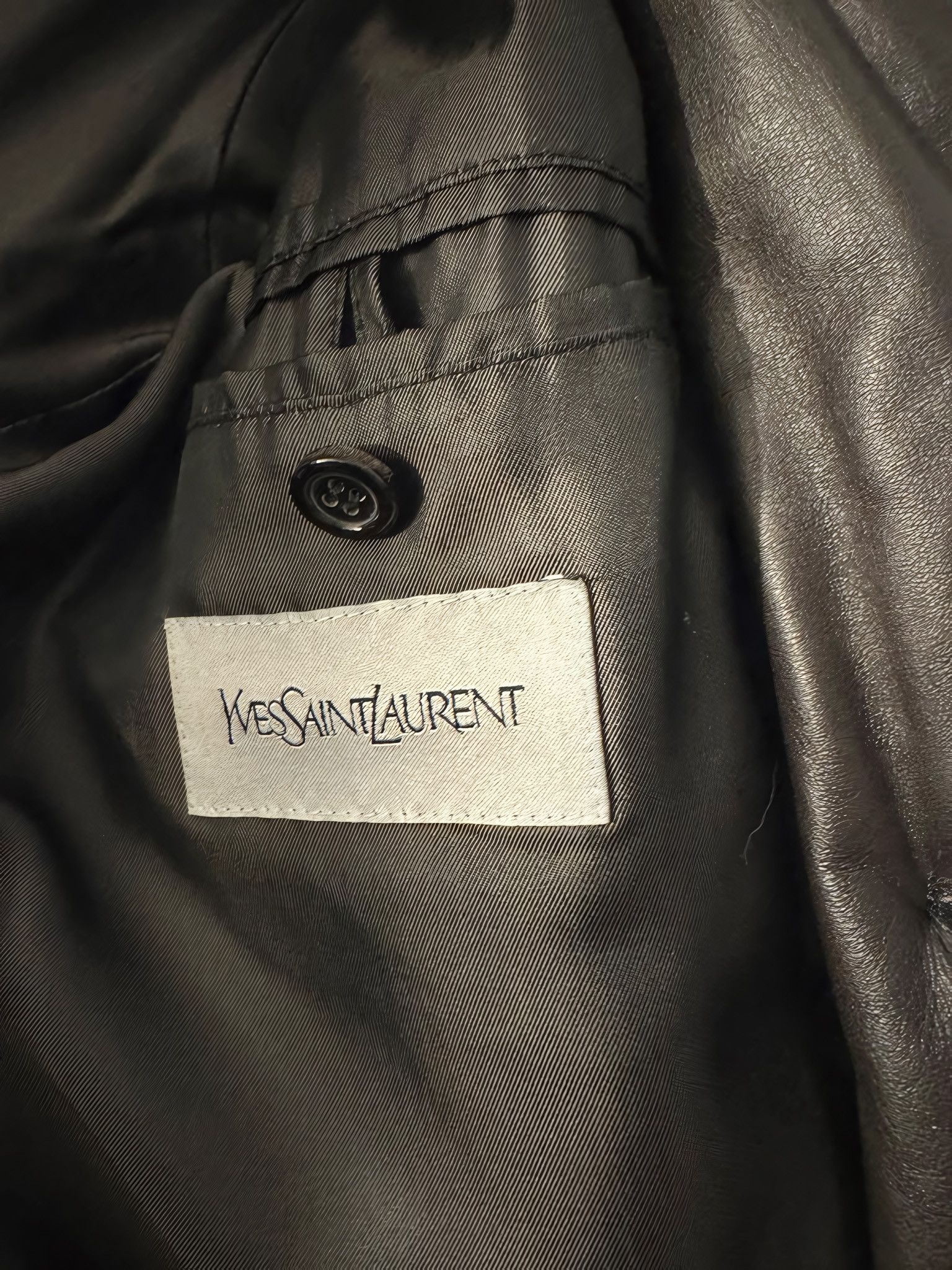 Yves Saint Laurent QUILTED LEATHER BOMBER JACKET Size US M / EU 48-50 / 2 - 5 Thumbnail