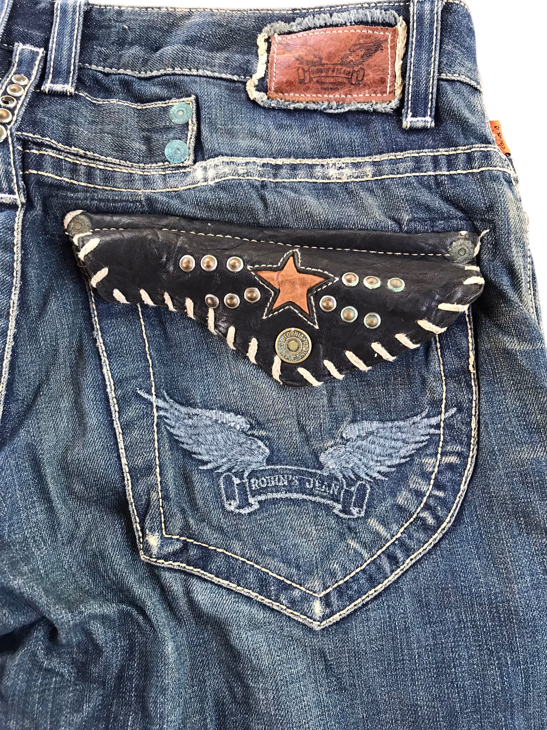 Robins Jeans Rare Robin’s Jean biker denim-34 size -made in usa Size US 36 / EU 52 - 11 Thumbnail