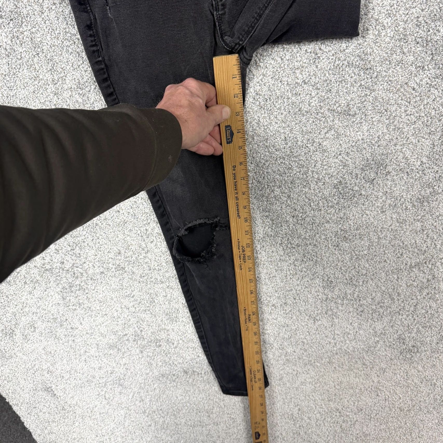 Old Navy Old Navy Rockstar Super Skinny Jeans Women 2 26x26.5 Black High Rise Secret Slim Distressed Pockets Stretch Denim Five-Pocket Jeans Womens Size 26" / US 2 / IT 38 - 4 Thumbnail