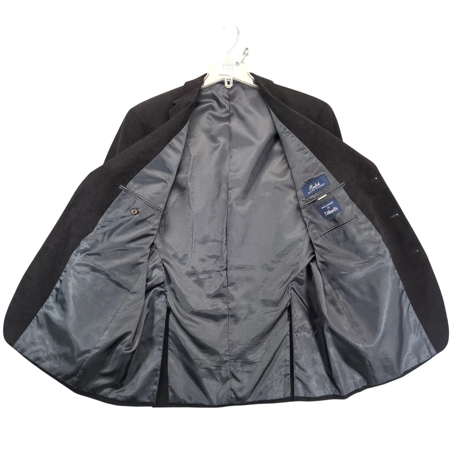 Ralph Lauren Ralph Lauren Black Corduroy Sports Coat 44L Blazer Jacket Size 44L - 3 Thumbnail