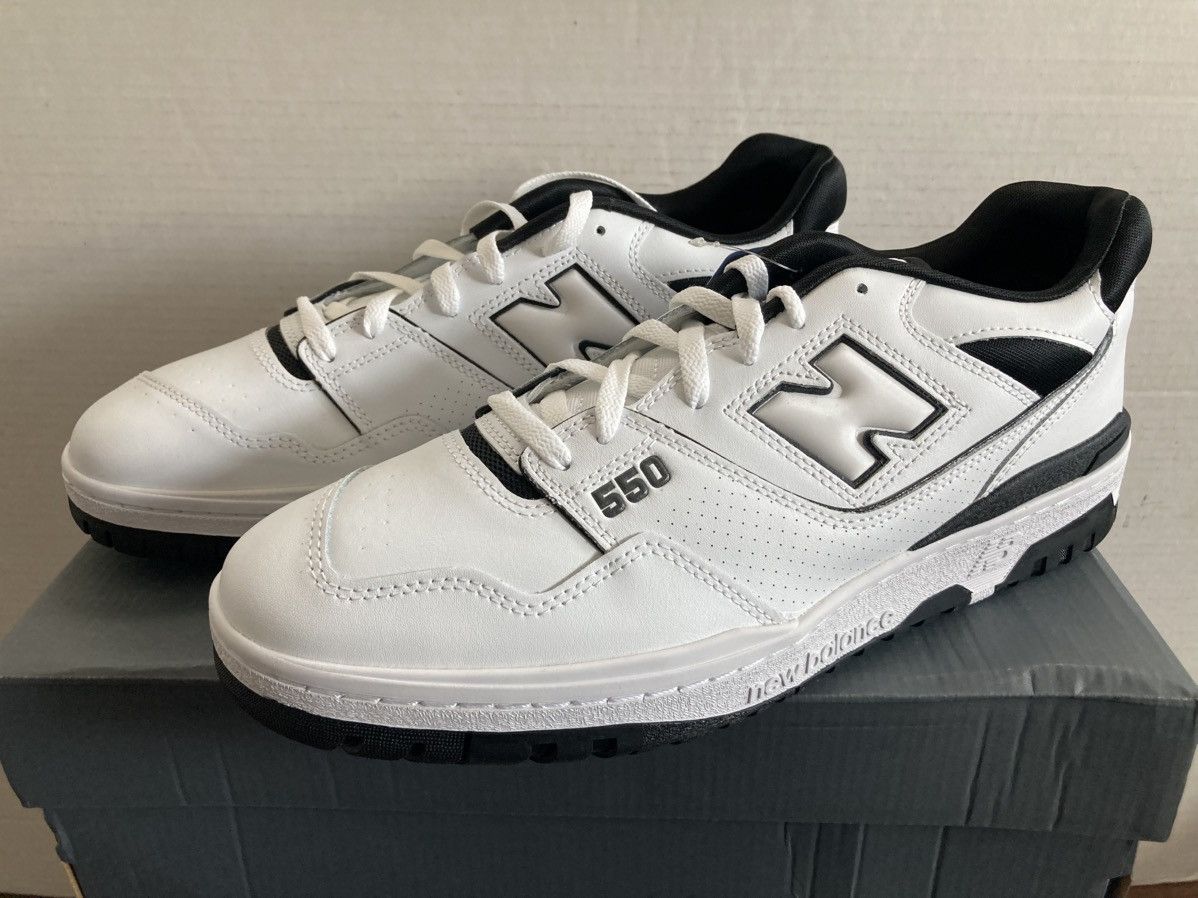 New Balance NEW BALANCE 550 WHITE BLACK BB550HA1 OREO SNEAKER SHOES 2021 Size US 14 / EU 47 - 2 Thumbnail