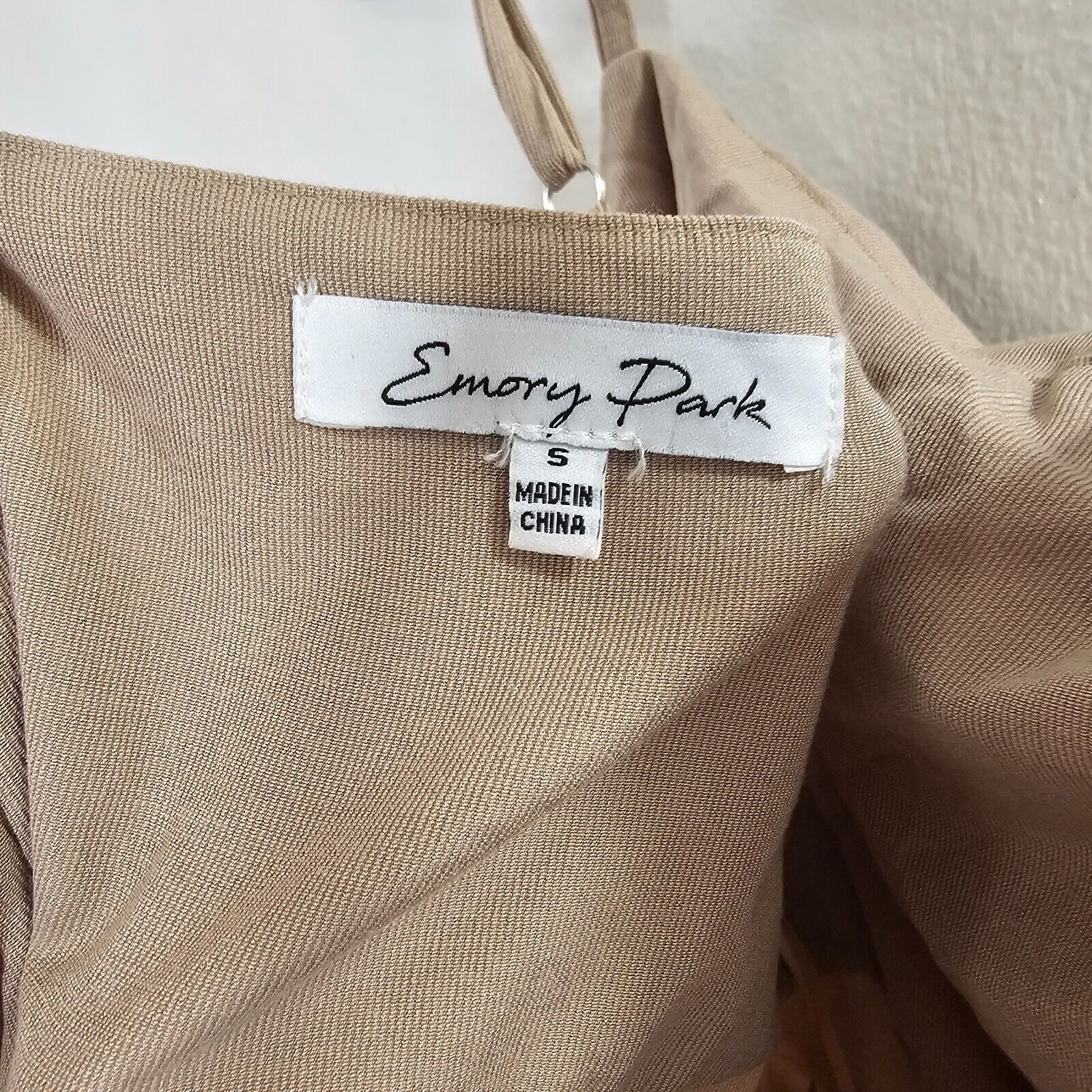 Other Emory Park Beige Maxi Drawstring Square-Neck Split Dress S Size S / US 4 / IT 40 - 5 Thumbnail