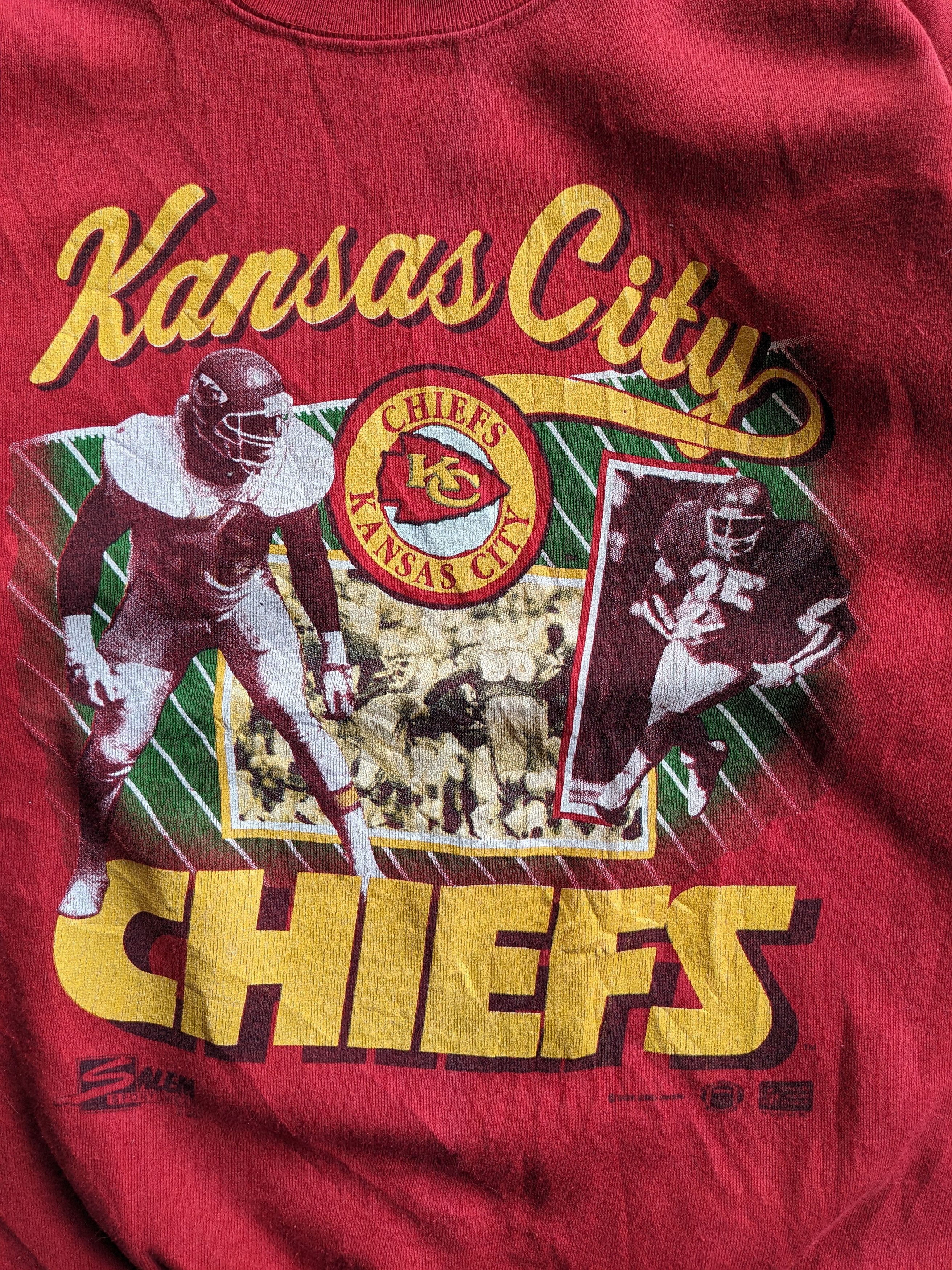 NFL × Vintage Vintage 90s NFL Kansas City Chiefs Size US M / EU 48-50 / 2 - 2 Thumbnail
