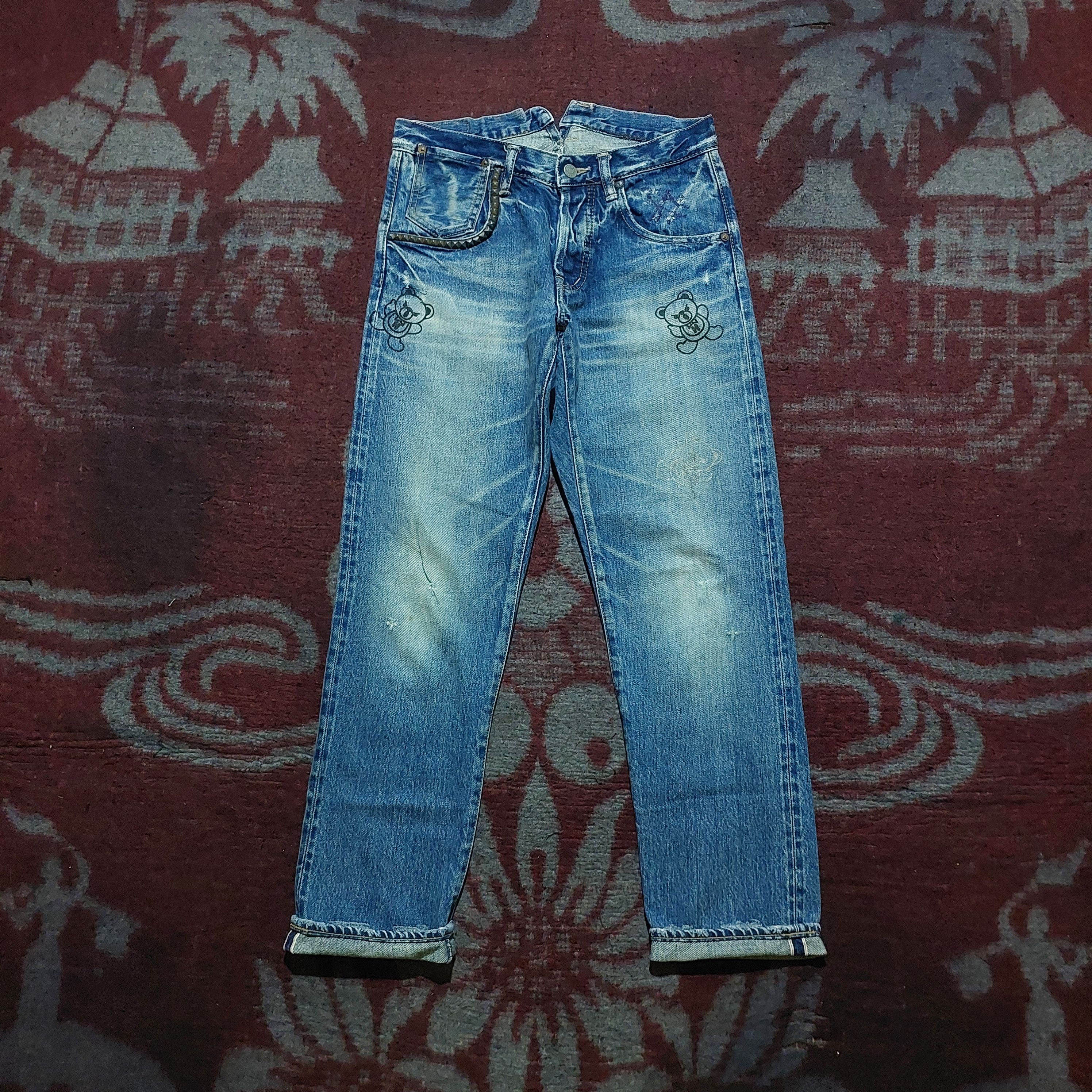Hysteric Glamour Hysteric Glamour japanese buckle back selvedge blue denim Size US 28 / EU 44 - 1 Thumbnail