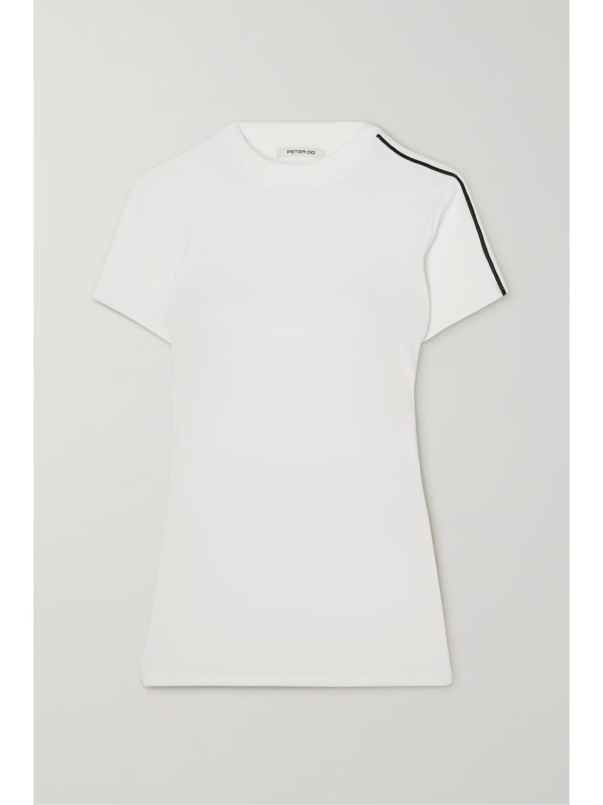 Peter Do $280 Peter Do Ribbed Stretch T-Shirt Size M / US 6-8 / IT 42-44 - 1 Thumbnail