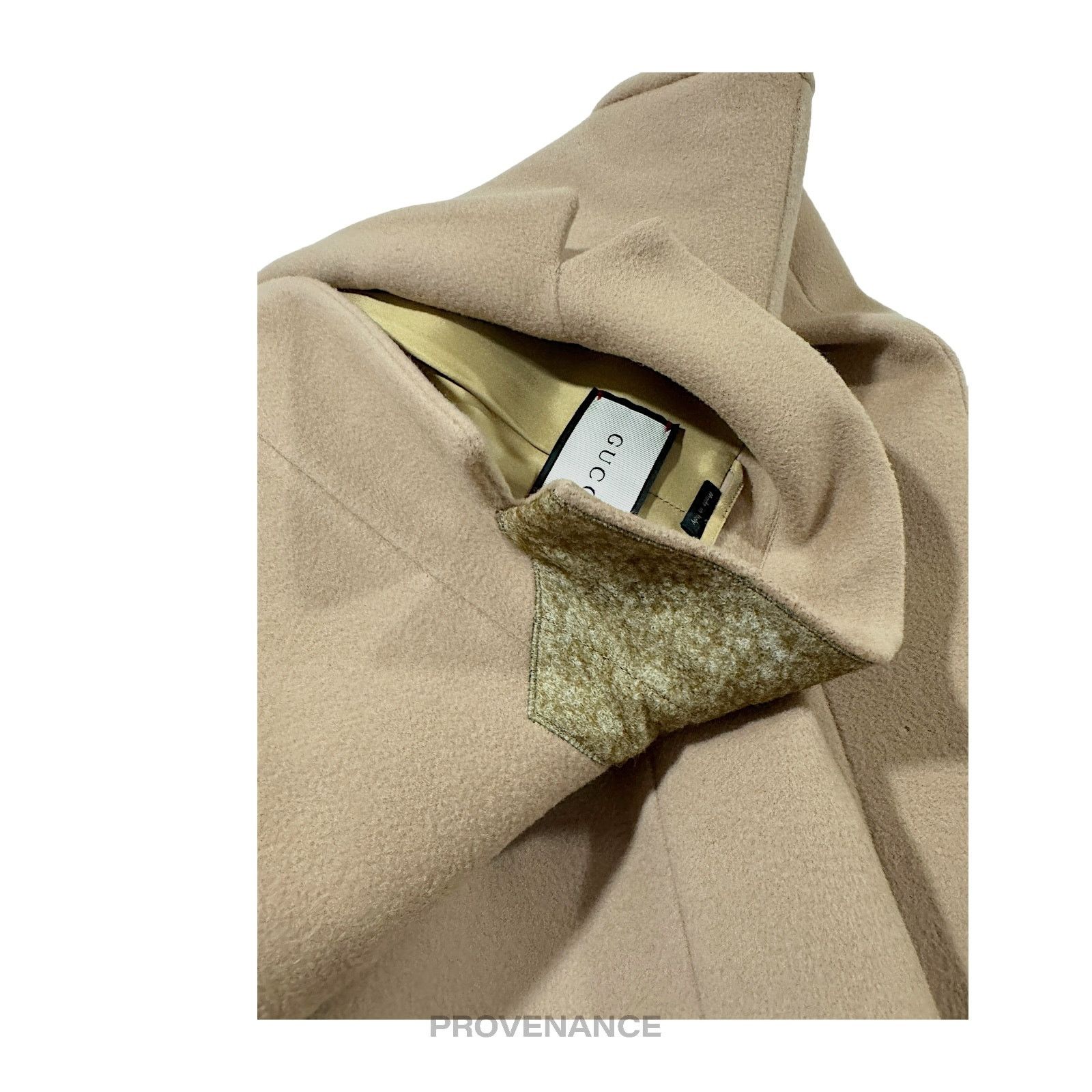 Gucci 🔴 Gucci Chesterfield Wool Coat - Camel 42 Size M / US 6-8 / IT 42-44 - 12 Thumbnail